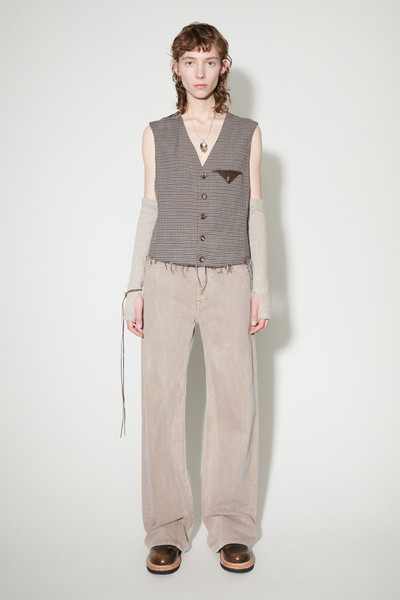 Our Legacy Cut Waistcoat Old Money Check outlook