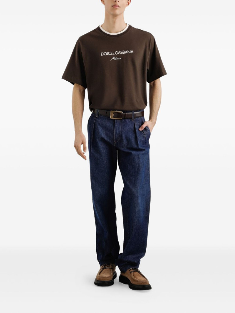 Dolce & Gabbana pleated denim jeans outlook