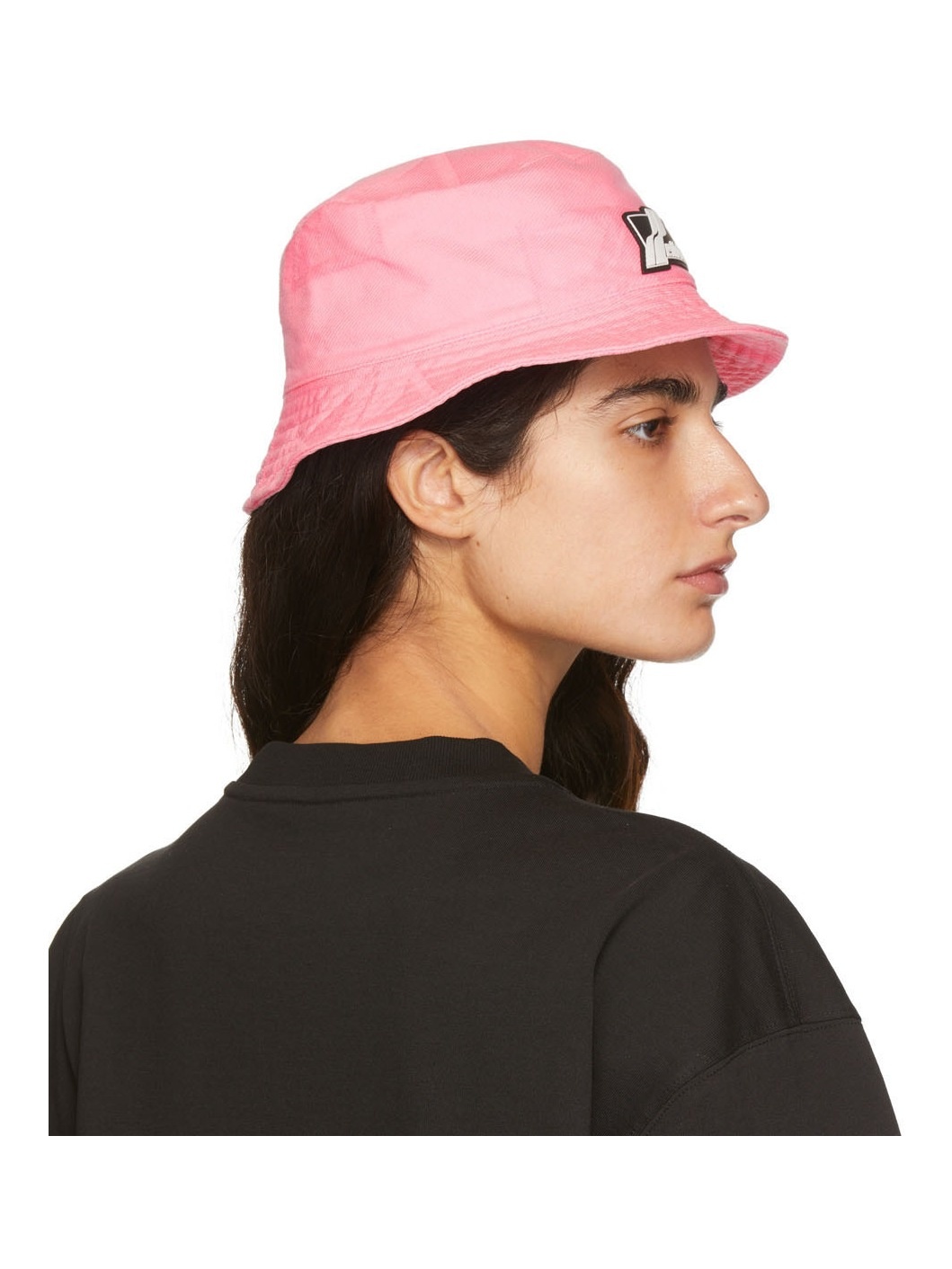 Pink Denim Bucket Hat - 3