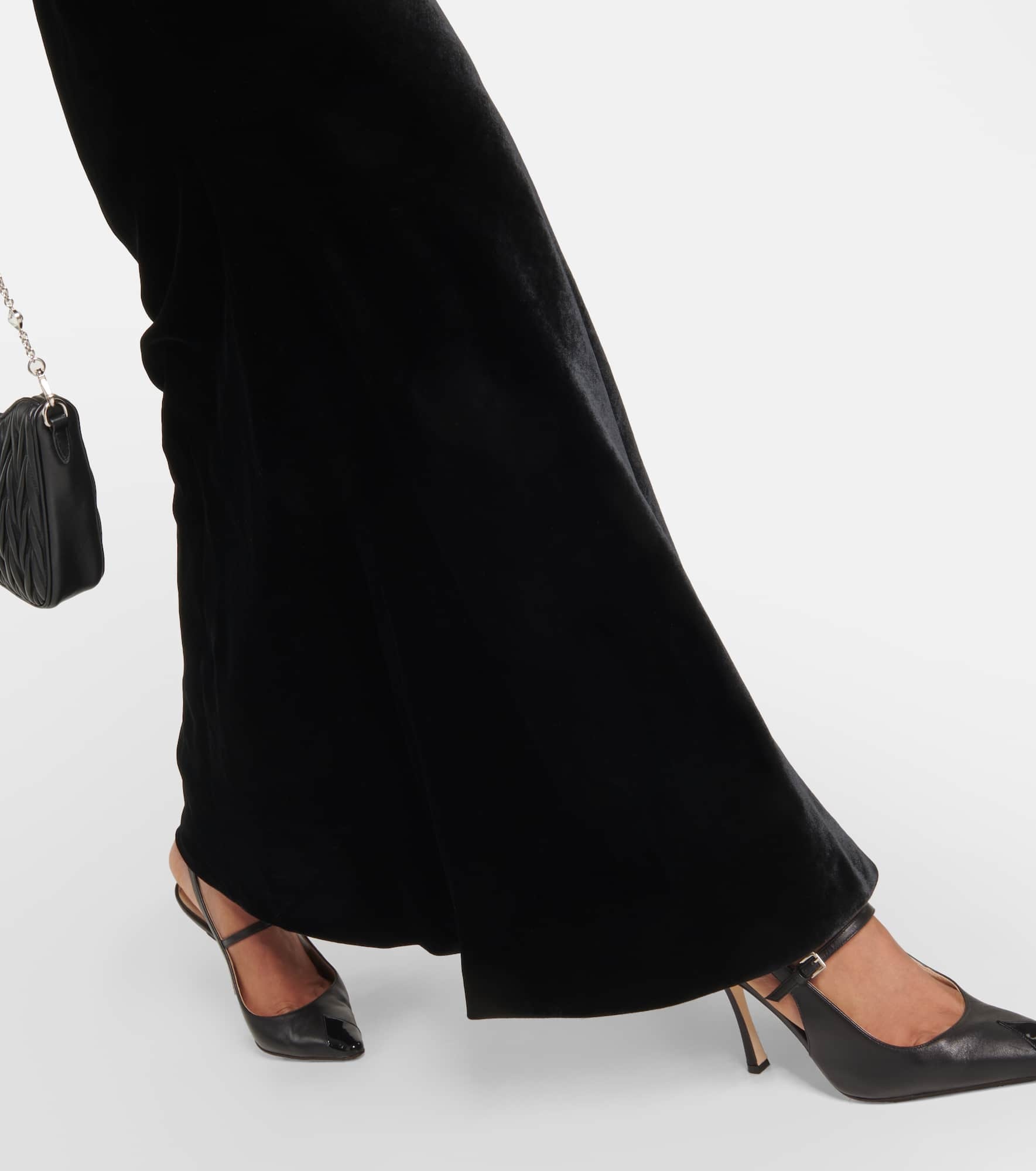 High-rise silk-blend maxi skirt - 5