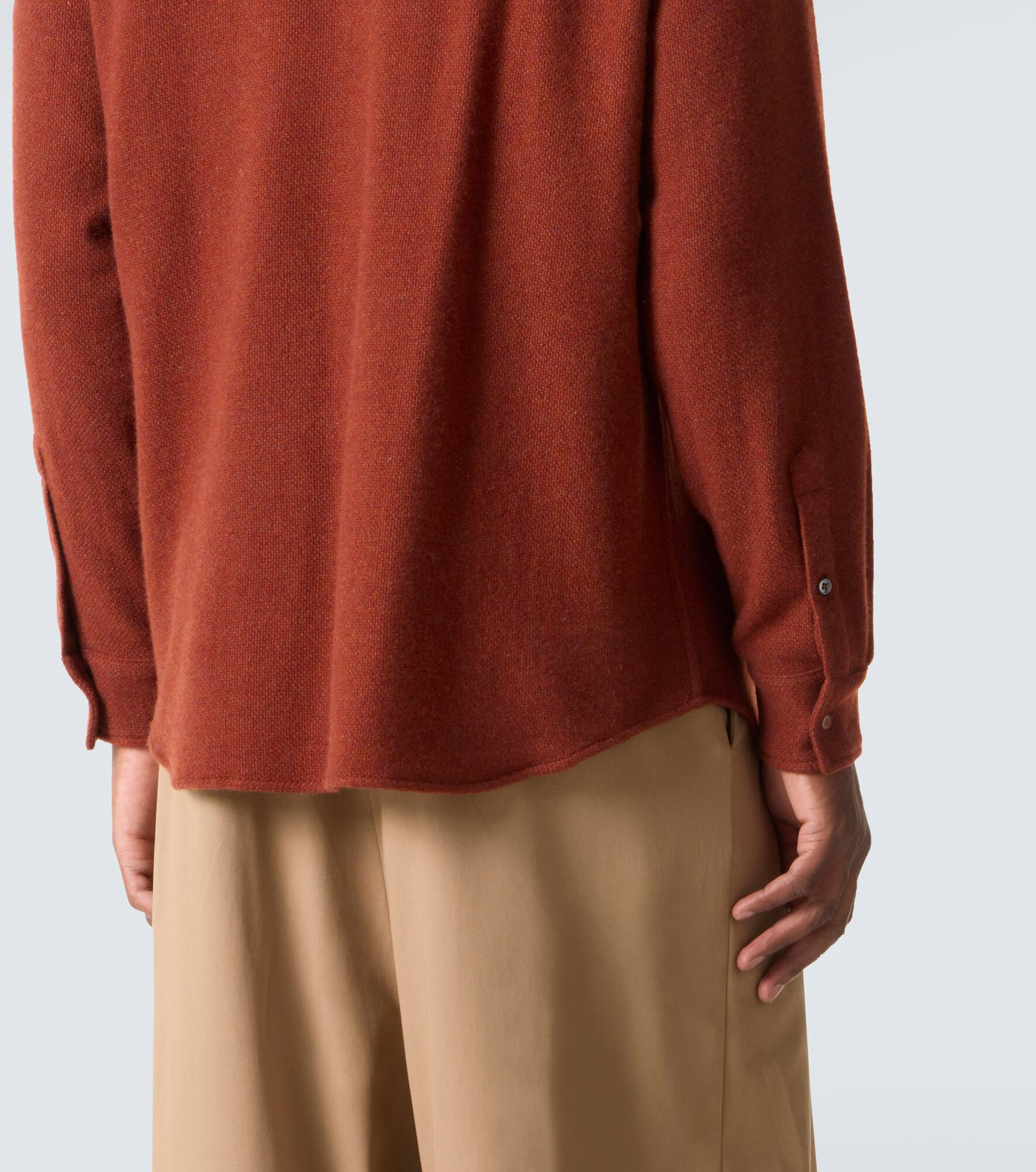 Cashmere shirt with sunstone - 6
