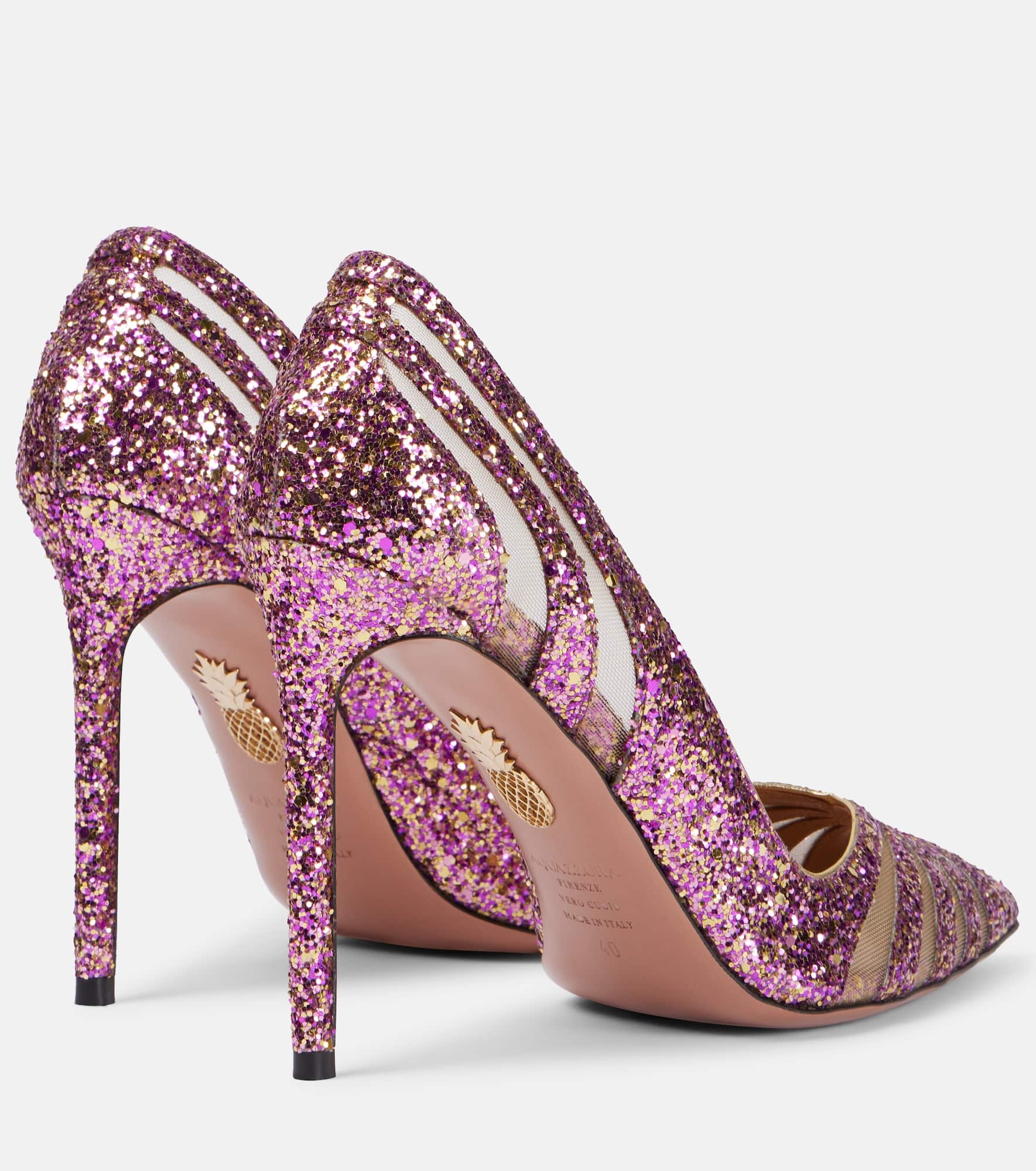 The Spy 105 glitter mesh pumps - 2