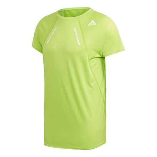 adidas HEAT.RDY TEE M Running Sports Short Sleeve Yellow FK0740 - 1