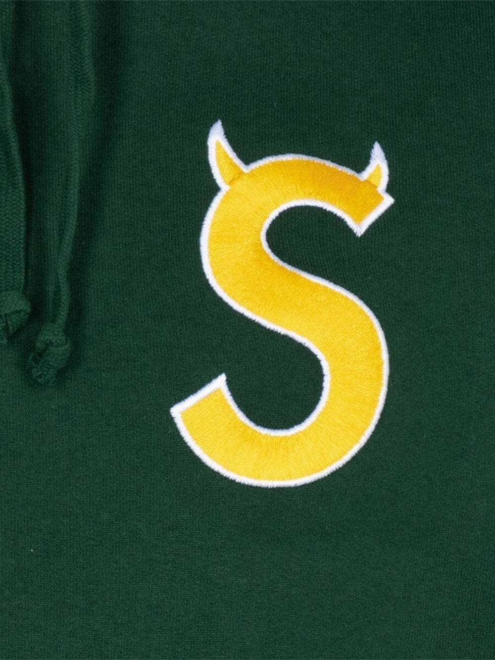 S logo drawstring hoodie - 3