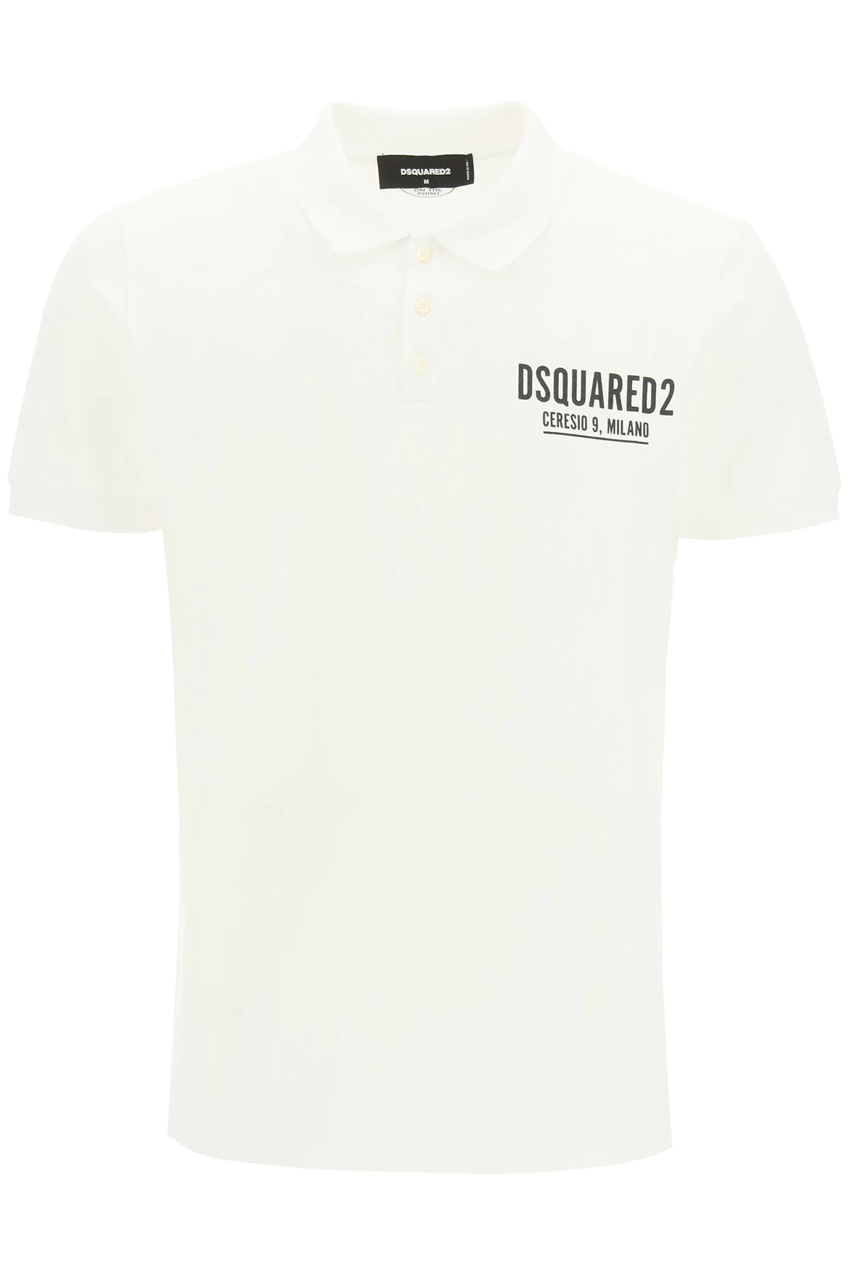 POLO SHIRT WITH 'CERESIO 9' PRINT - 1