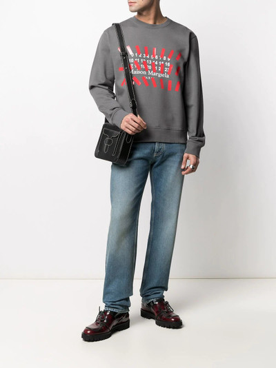 Maison Margiela number-print logo sweatshirt outlook