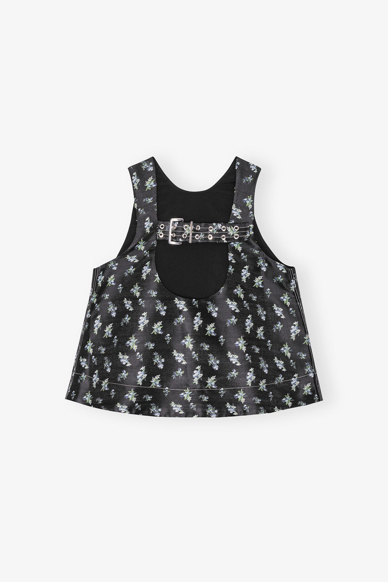 FLORAL JACQUARD SLEEVELESS TOP 7