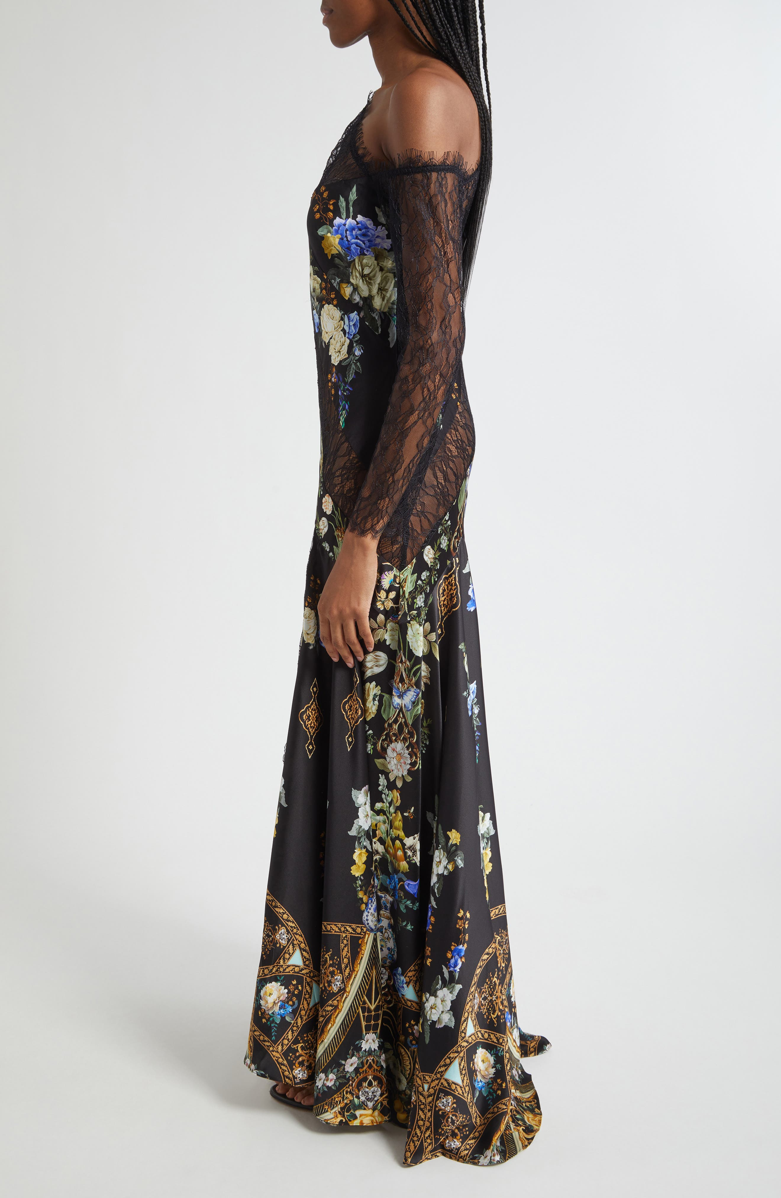Camilla Ottoman Elegance Splice Long Sleeve Maxi Dress at Nordstrom - 3