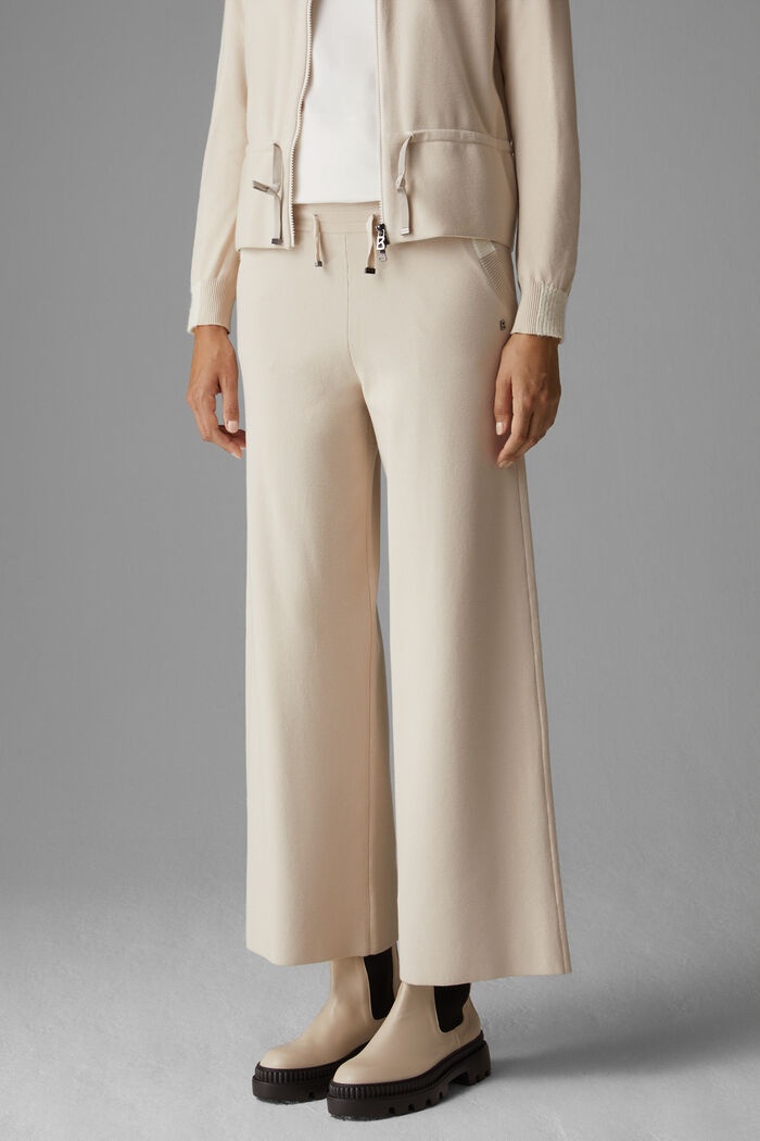 Susy 7/8 knitted pants in Light beige - 2