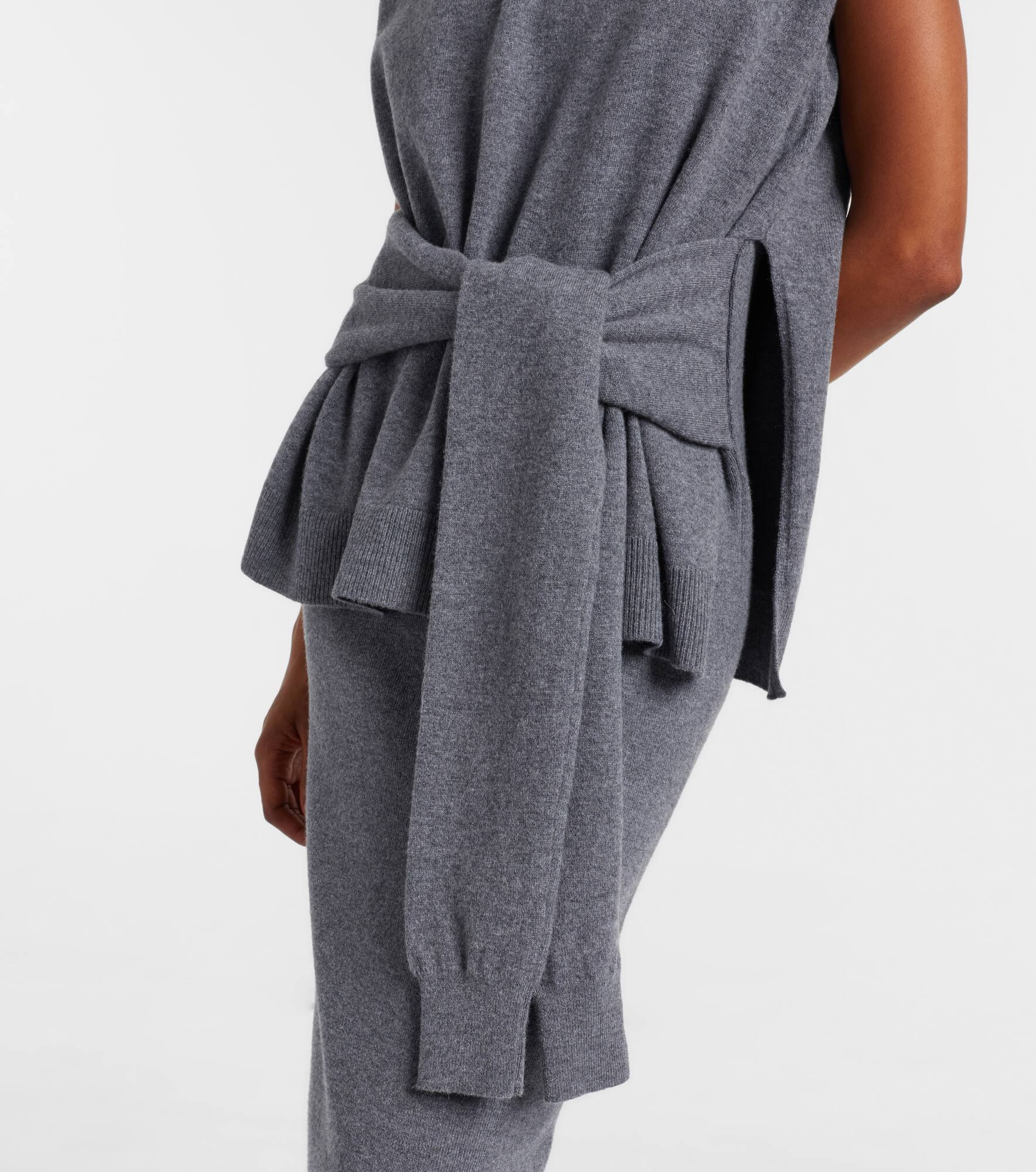 Layered wool and cashmere-blend maxi dress - 5