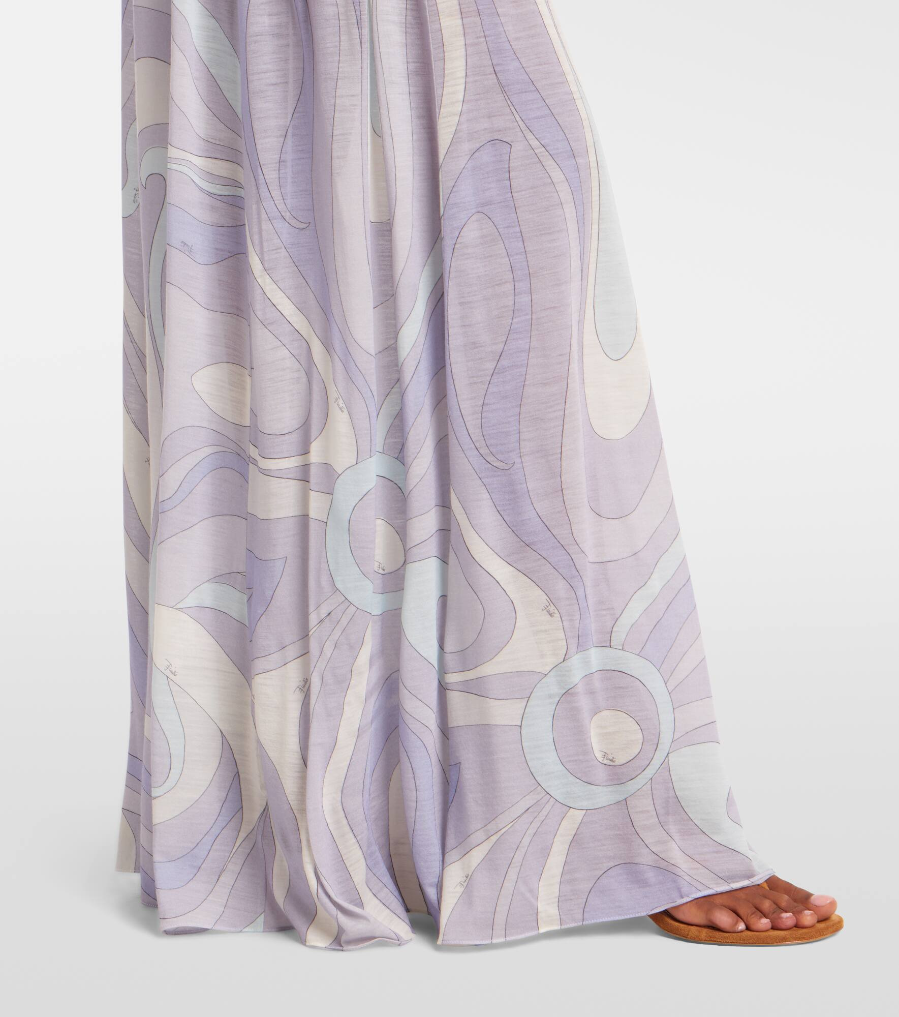 Iride gathered wool-blend gown - 6