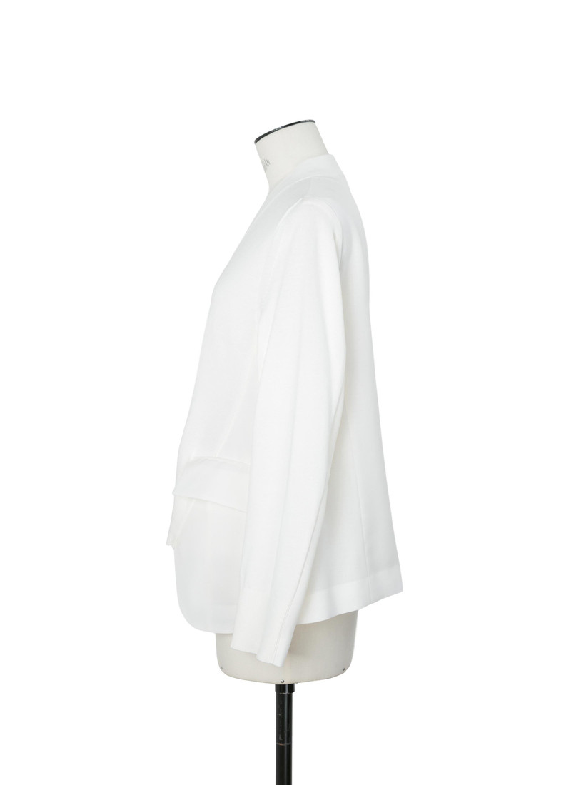 Wool Suiting x Cotton Knit Cardigan 3