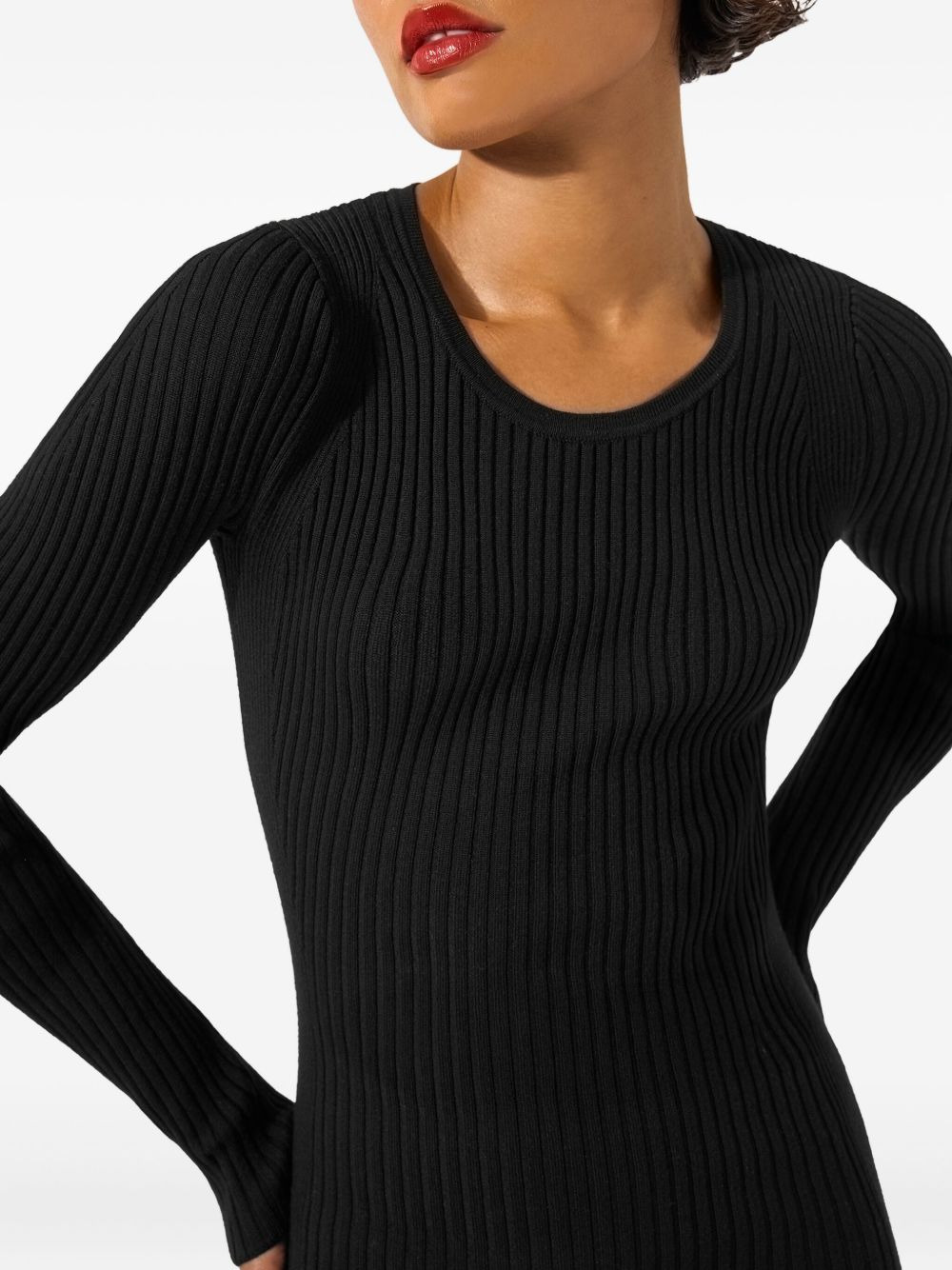 merino rib long-sleeve top - 4