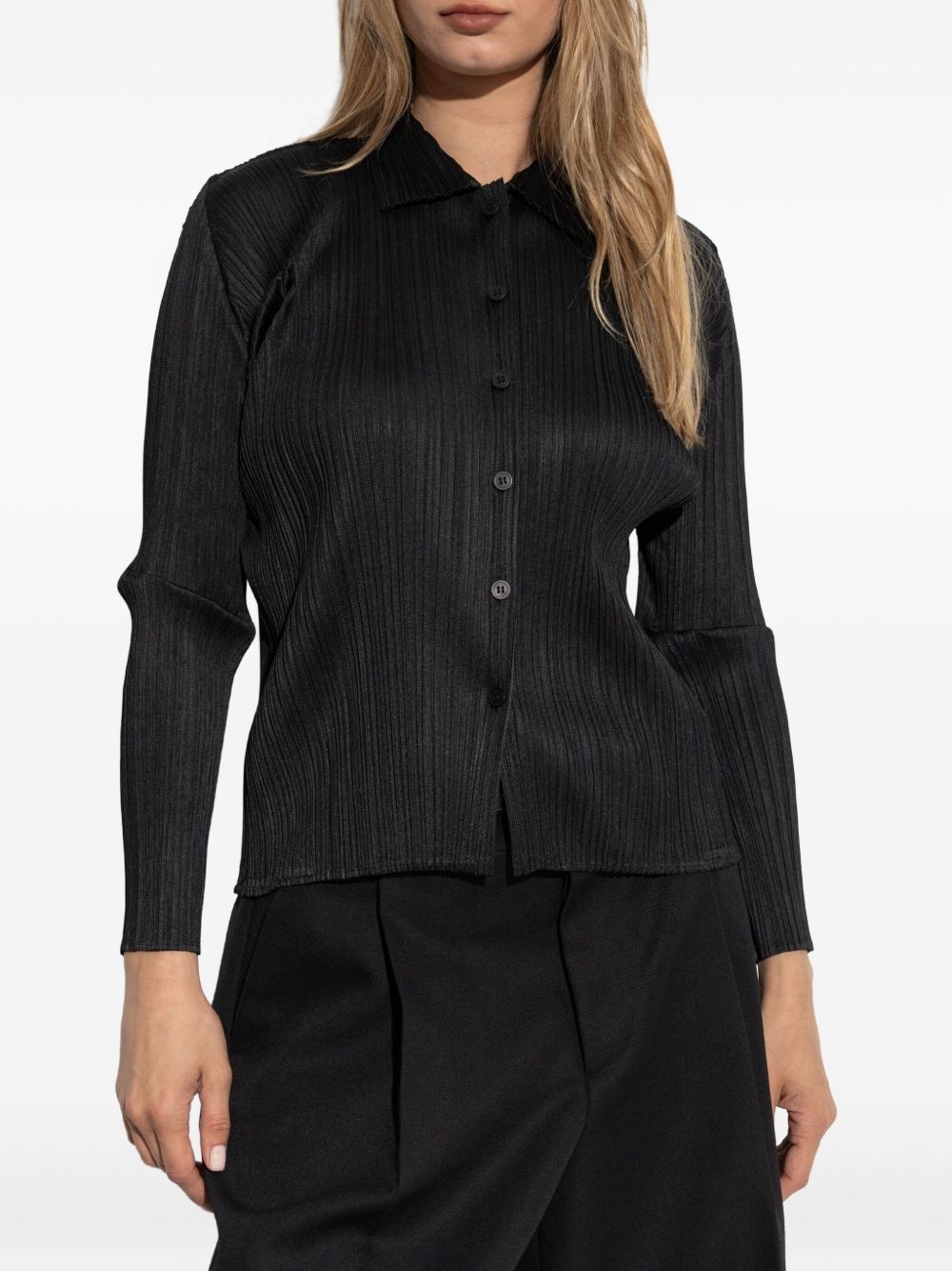 Basics pleated long-sleeve shirt - 3