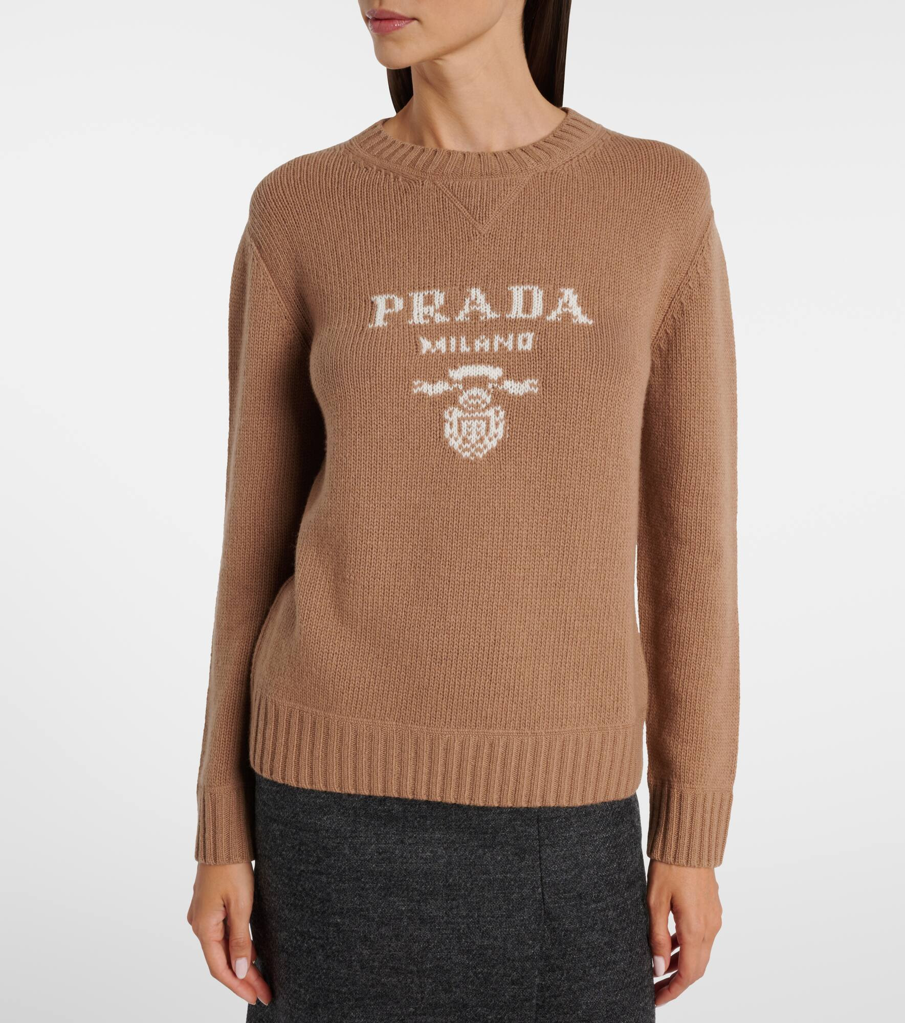 Logo wool and cashmere sweater - 5