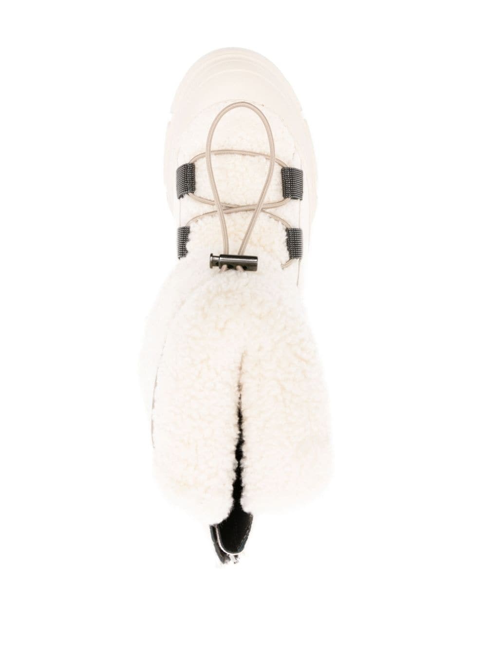 ankle fleece leather boots - 4