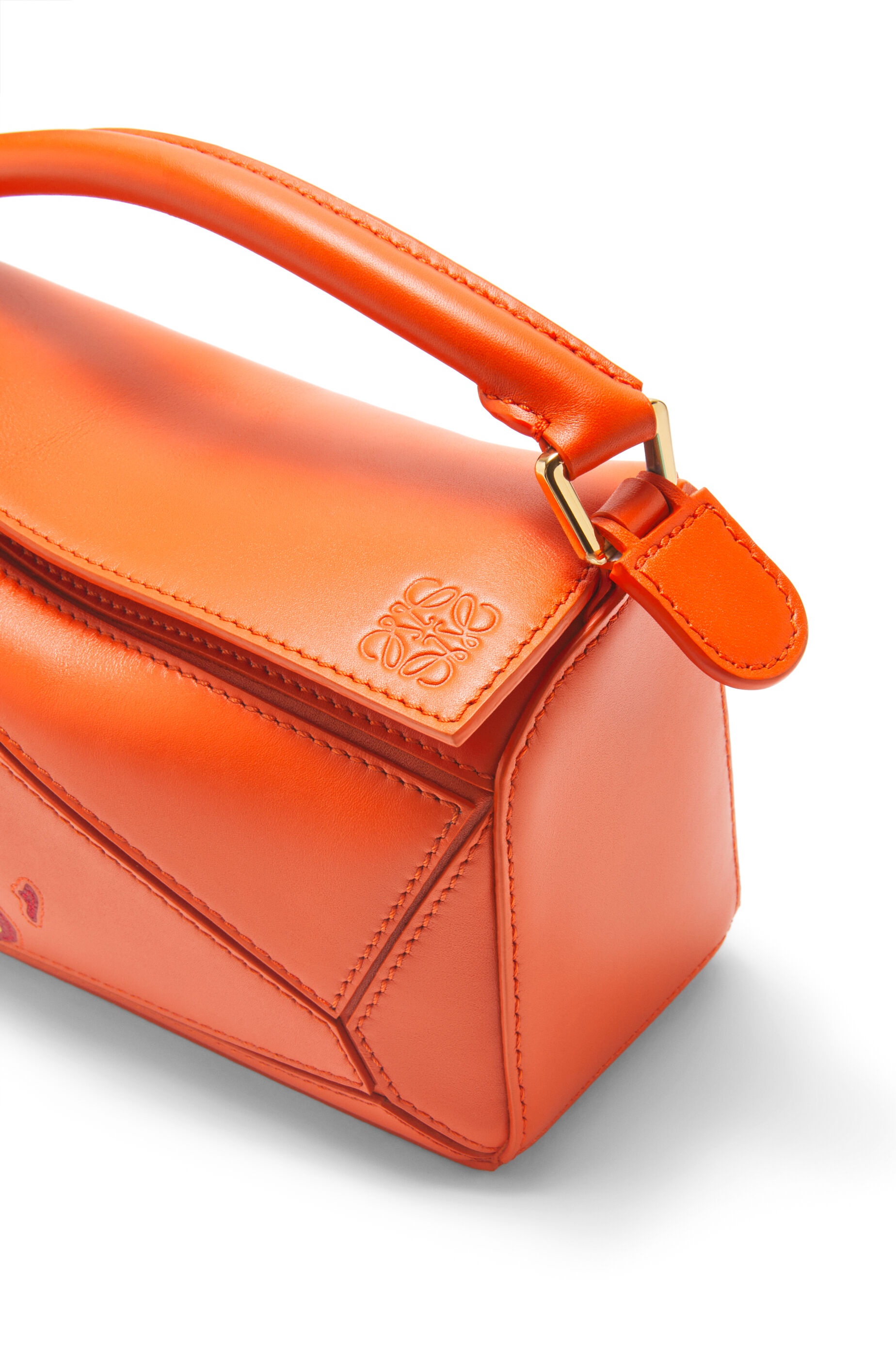 Calcifer mini Puzzle bag in satin calfskin - 8