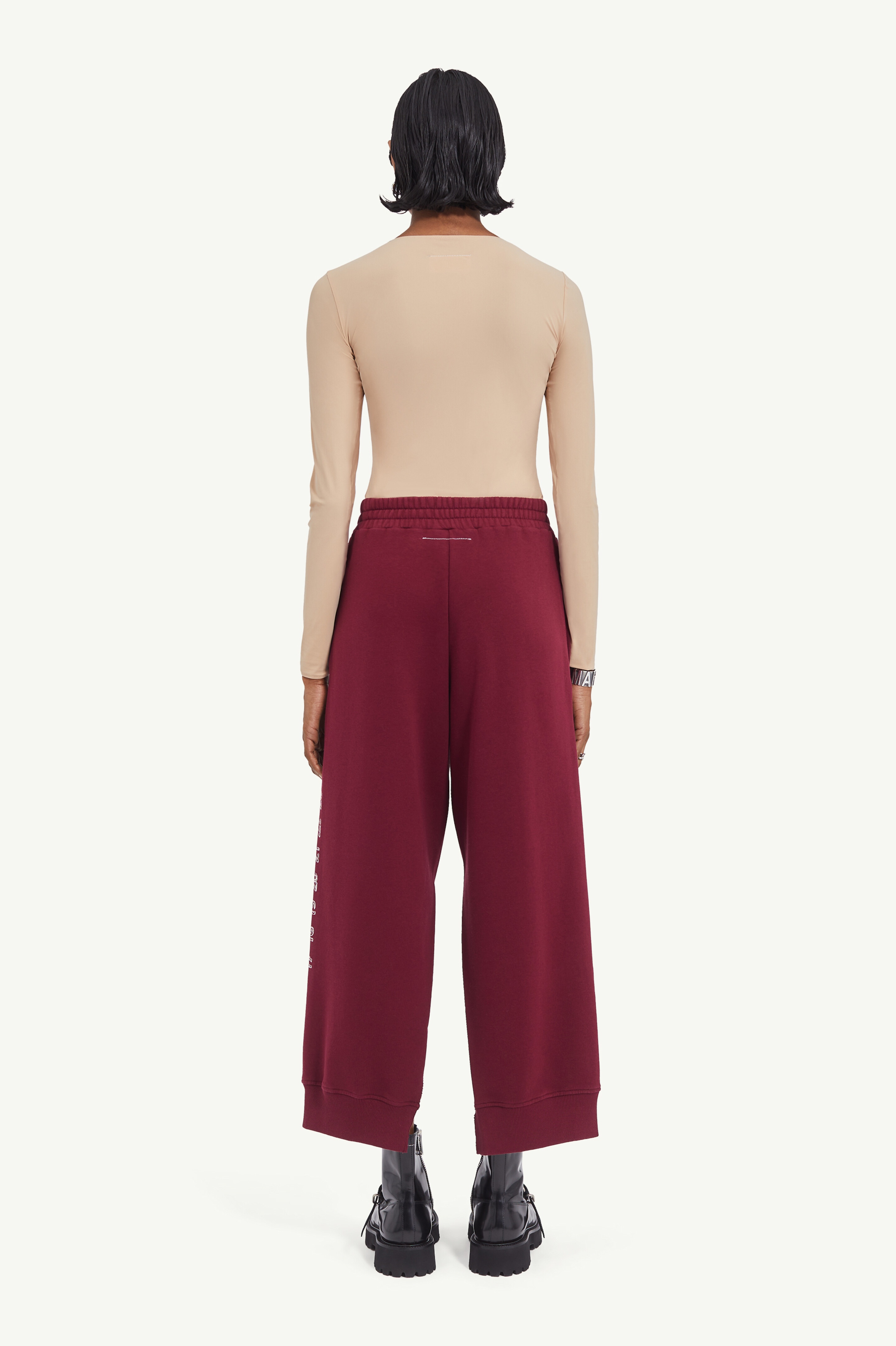 Slit hem track pants - 4