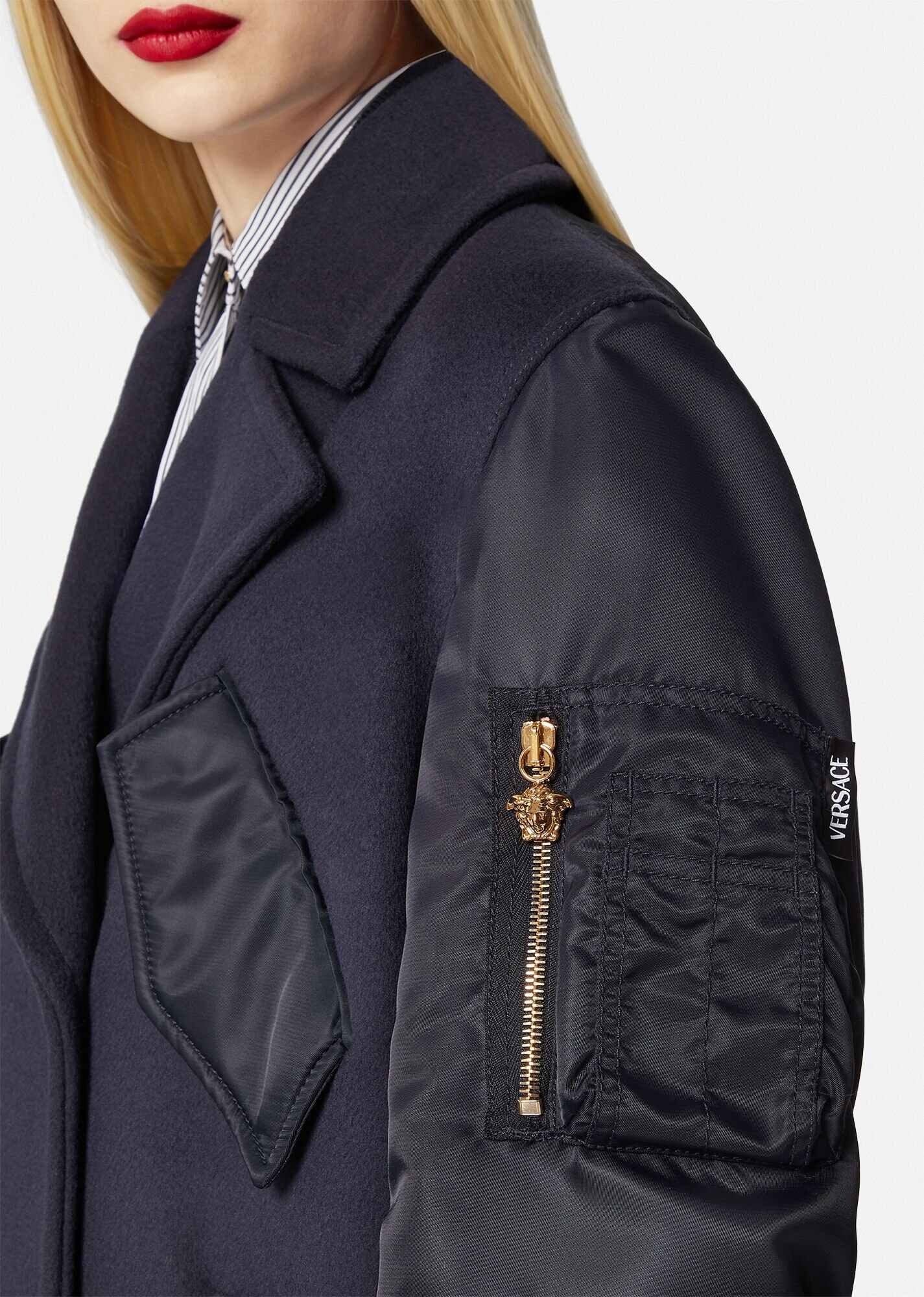 Wool & Nylon Peacoat - 5
