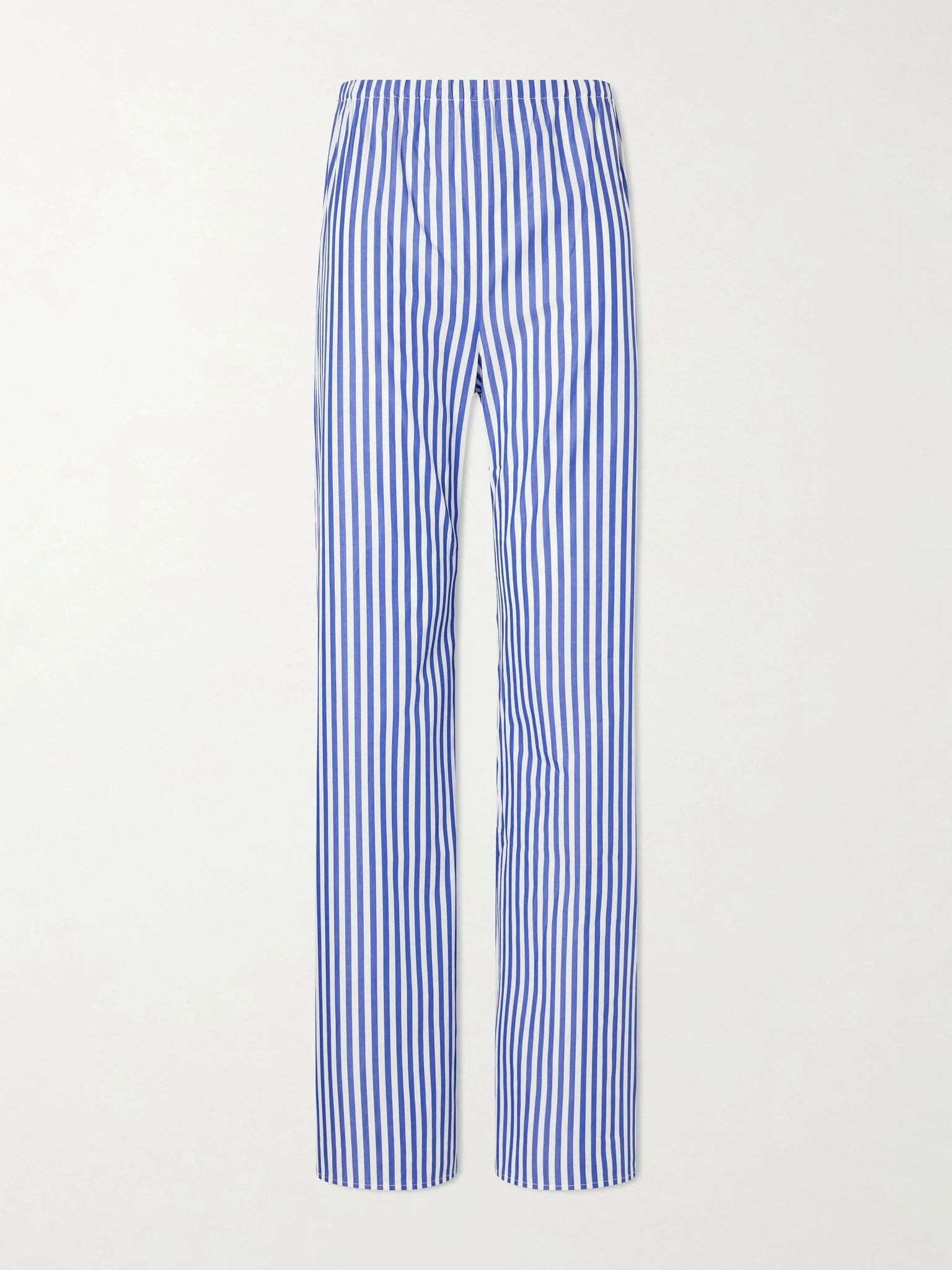 Striped cotton pants Blue - 1
