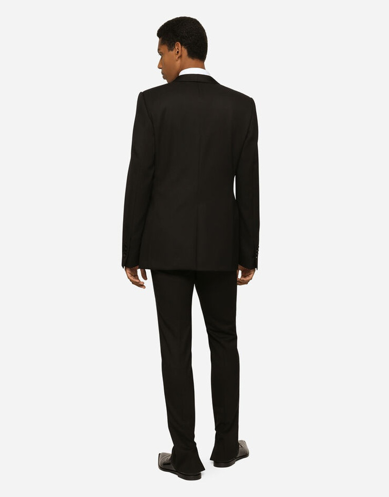 Single-breasted stretch wool Sicilia-fit tuxedo jacket 5