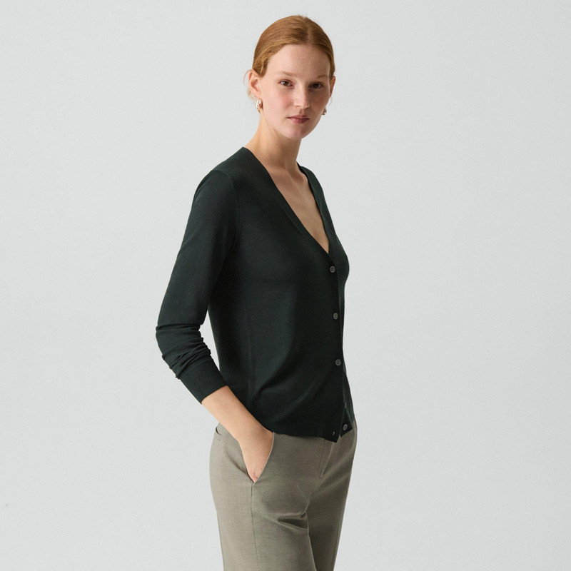 V-Neck Cardigan in Regal Wool 3