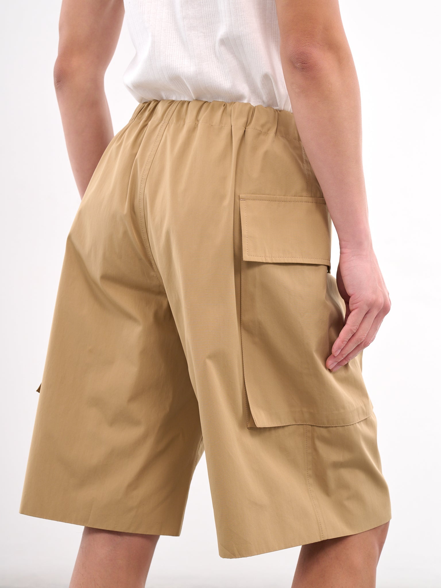 Elasticated Cargo Shorts - 4