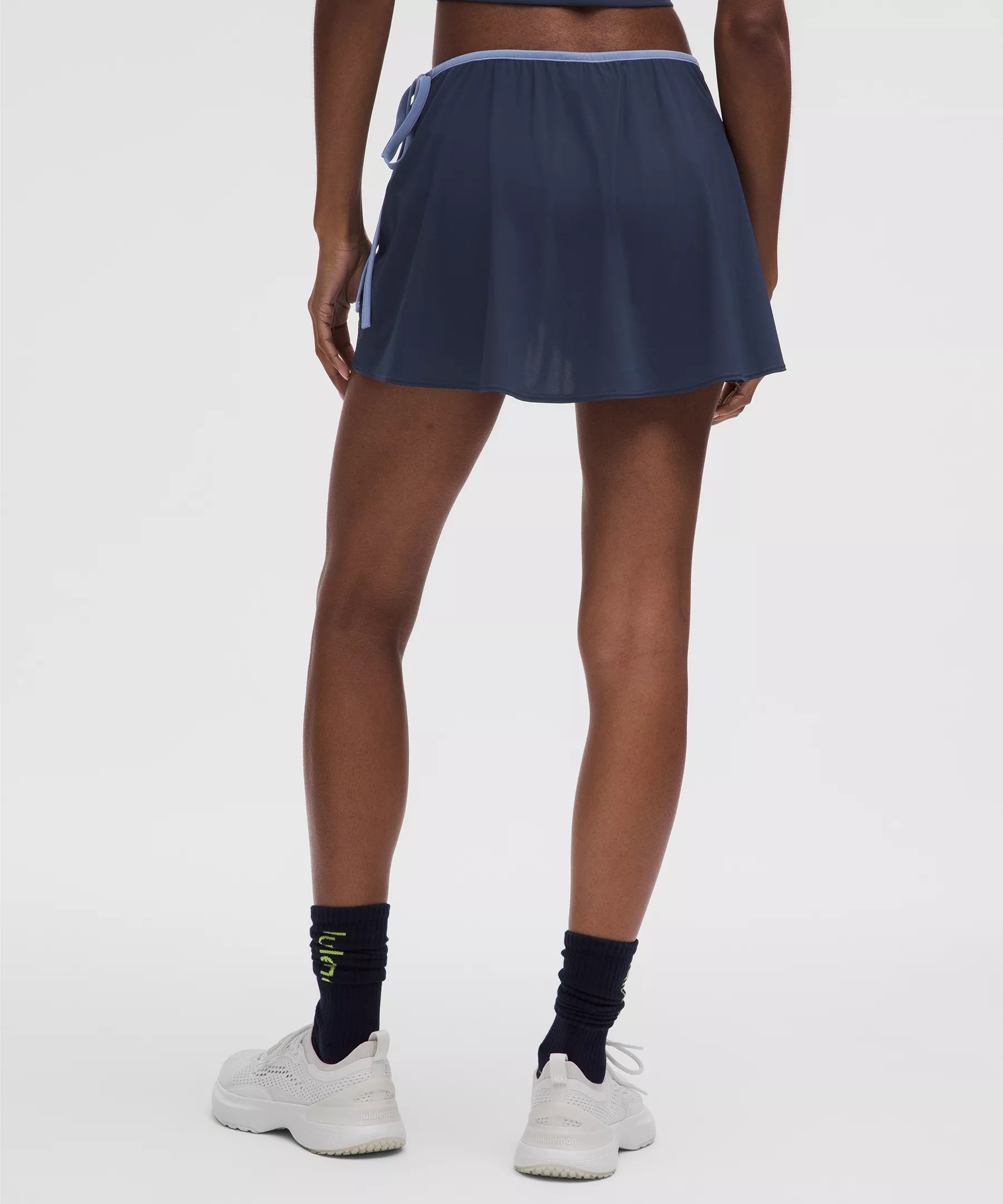 Wrap-Front Mid-Rise Tennis Skirt - 2