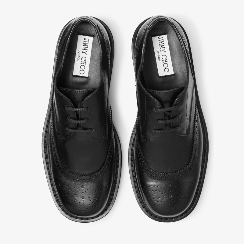 Rowan Brogue Derby Black Vintage Leather Loafer 3