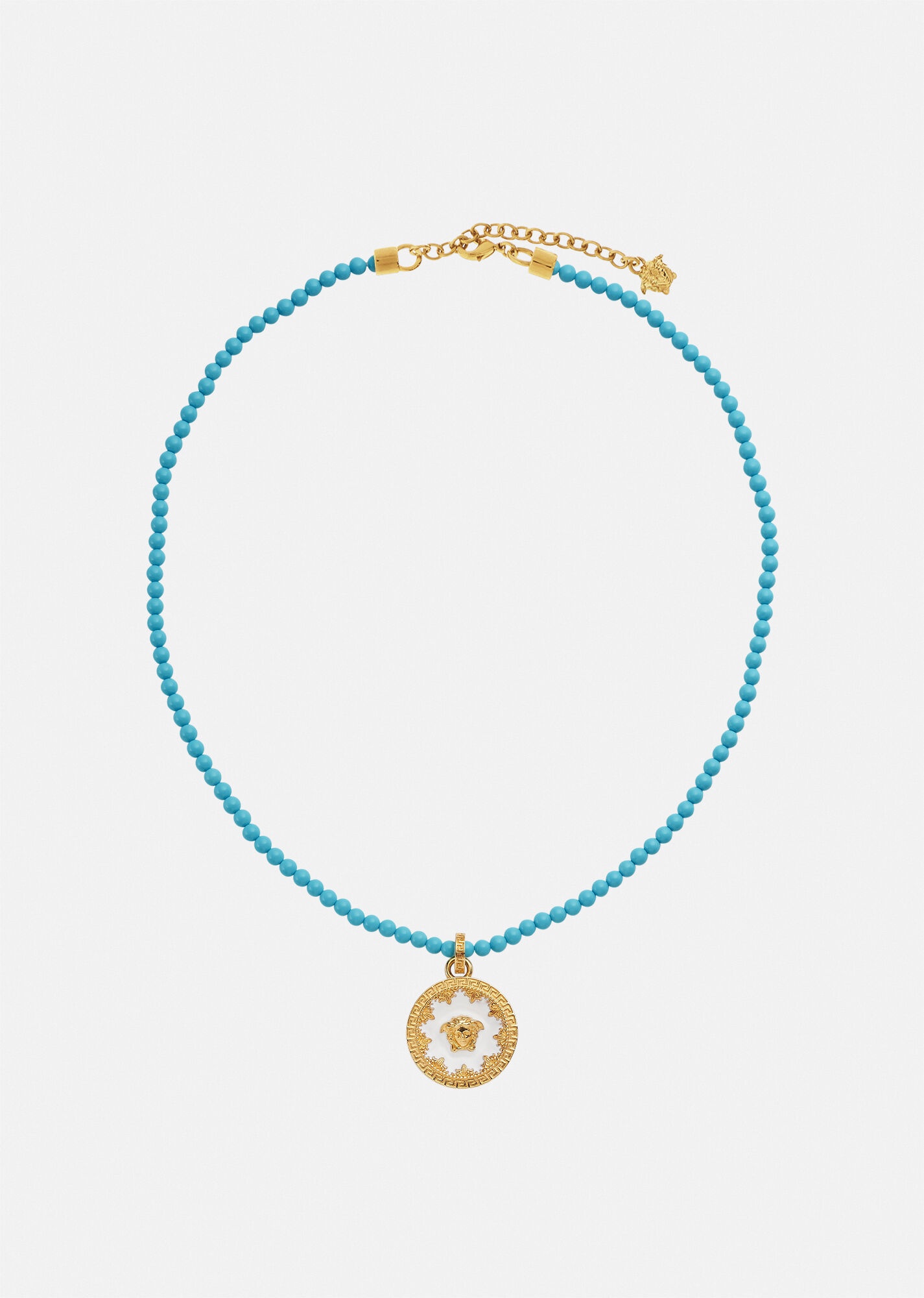 Medusa Plate Beaded Necklace - 1