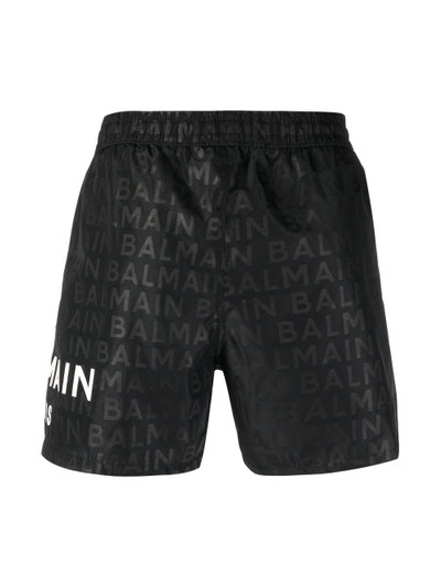 Balmain logo-print swim shorts outlook