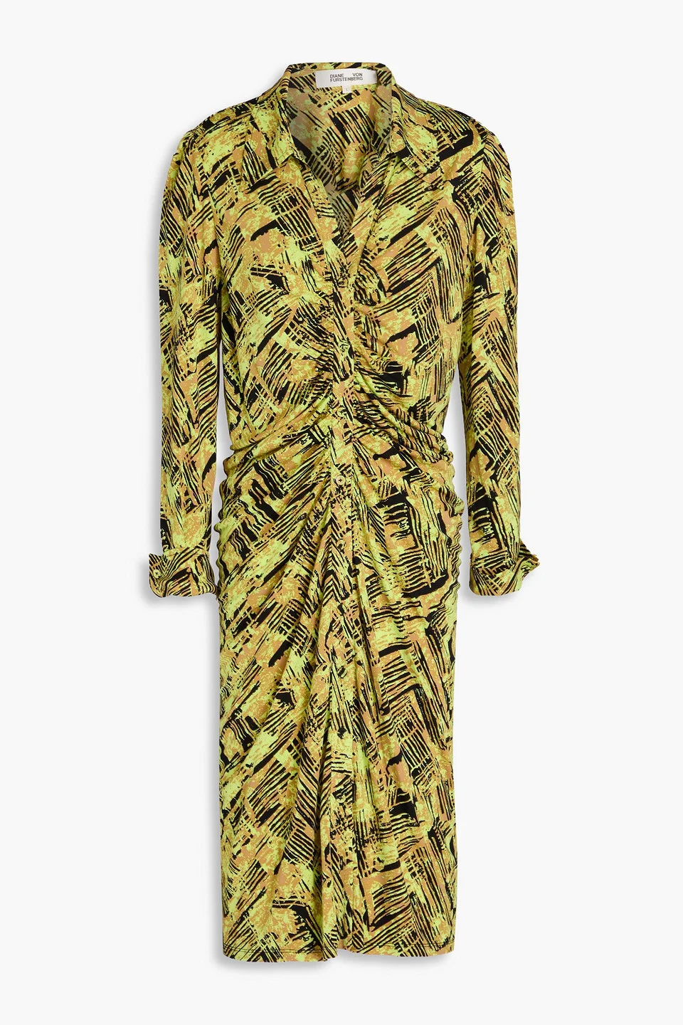 Sheska ruched printed jersey dress - 1
