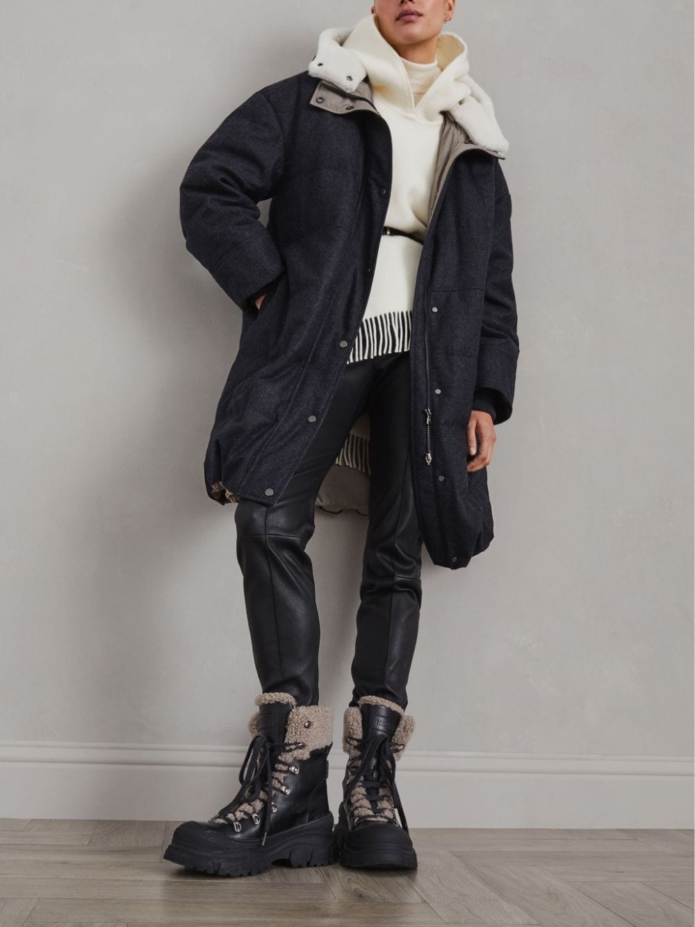panelled ankle boots - 6