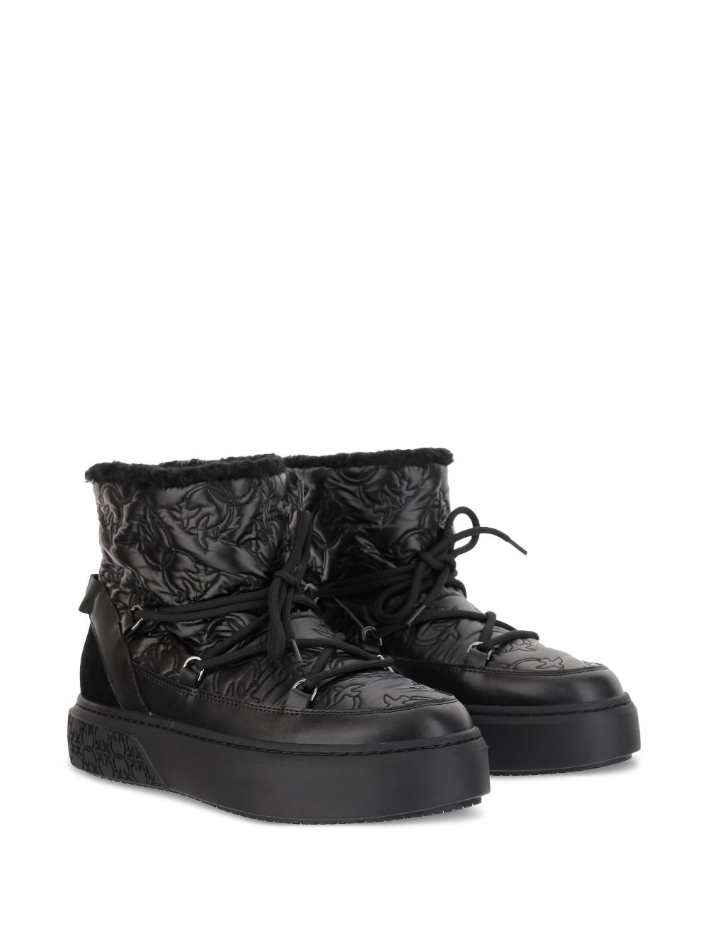 quilted platform boots - 2