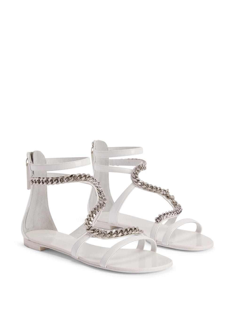 Samantha chain-link leather sandals - 2