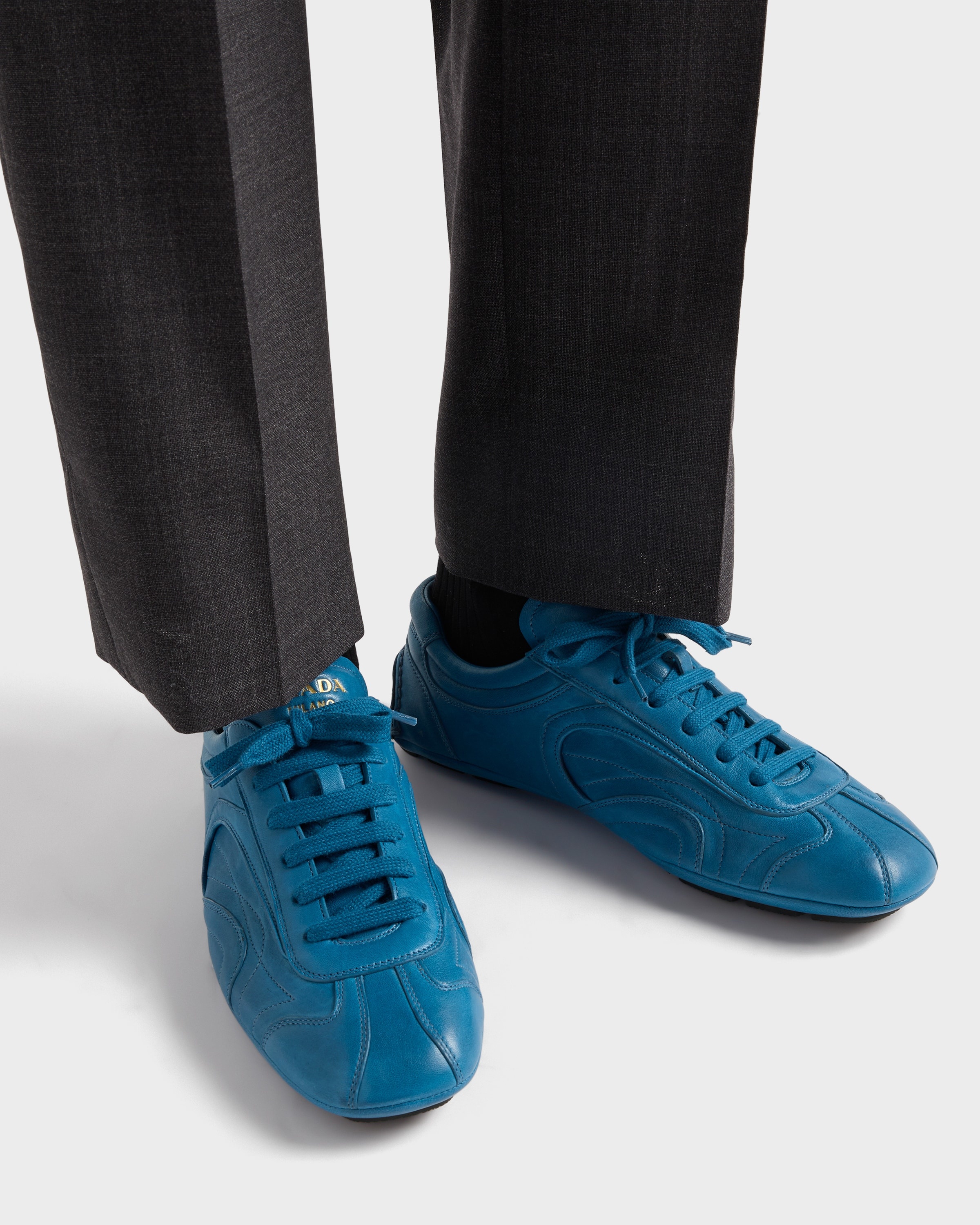 Montecarlo Re-Edition 2005 antiqued nappa leather sneakers - 3