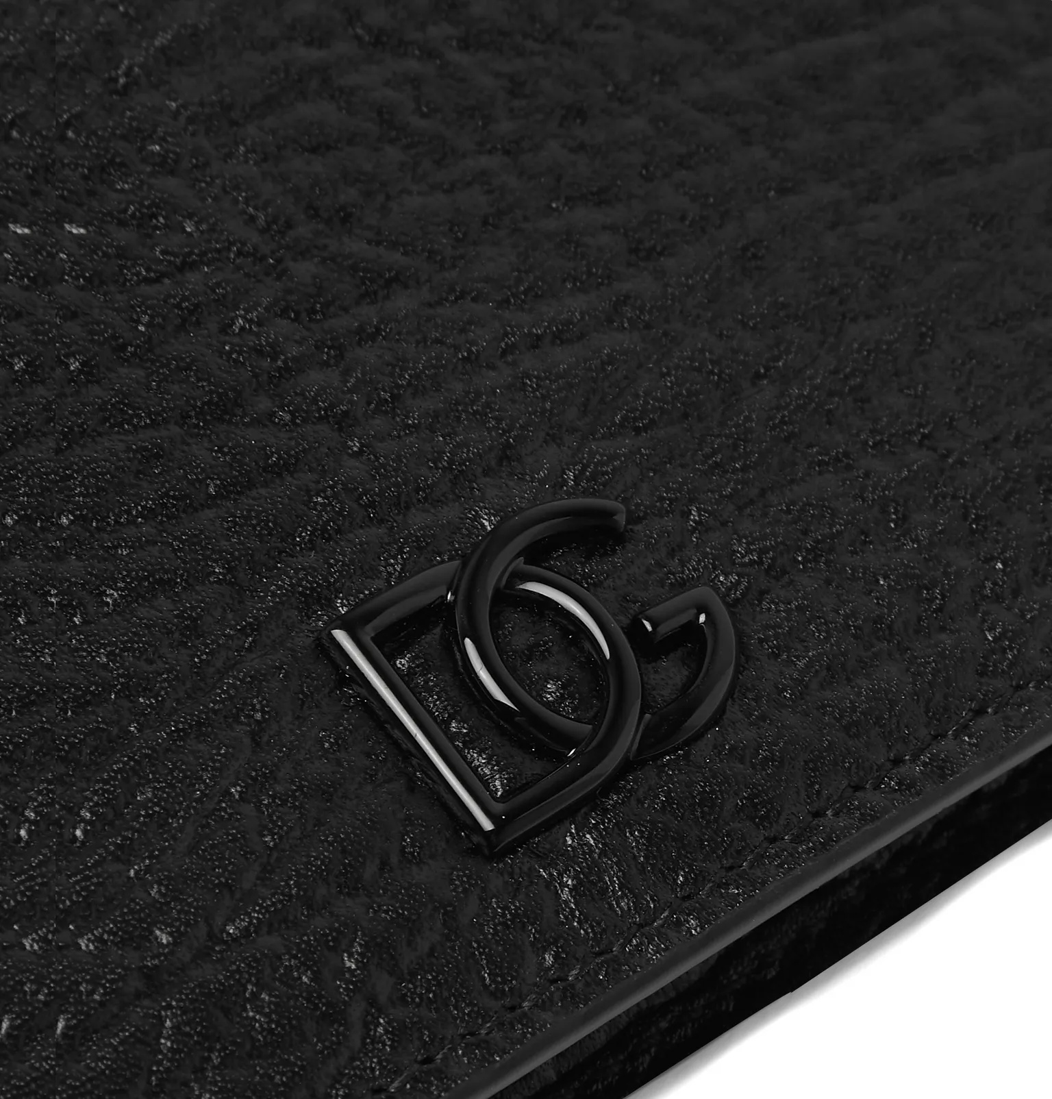 Logo-Appliquéd Textured-Leather Billfold Wallet - 4