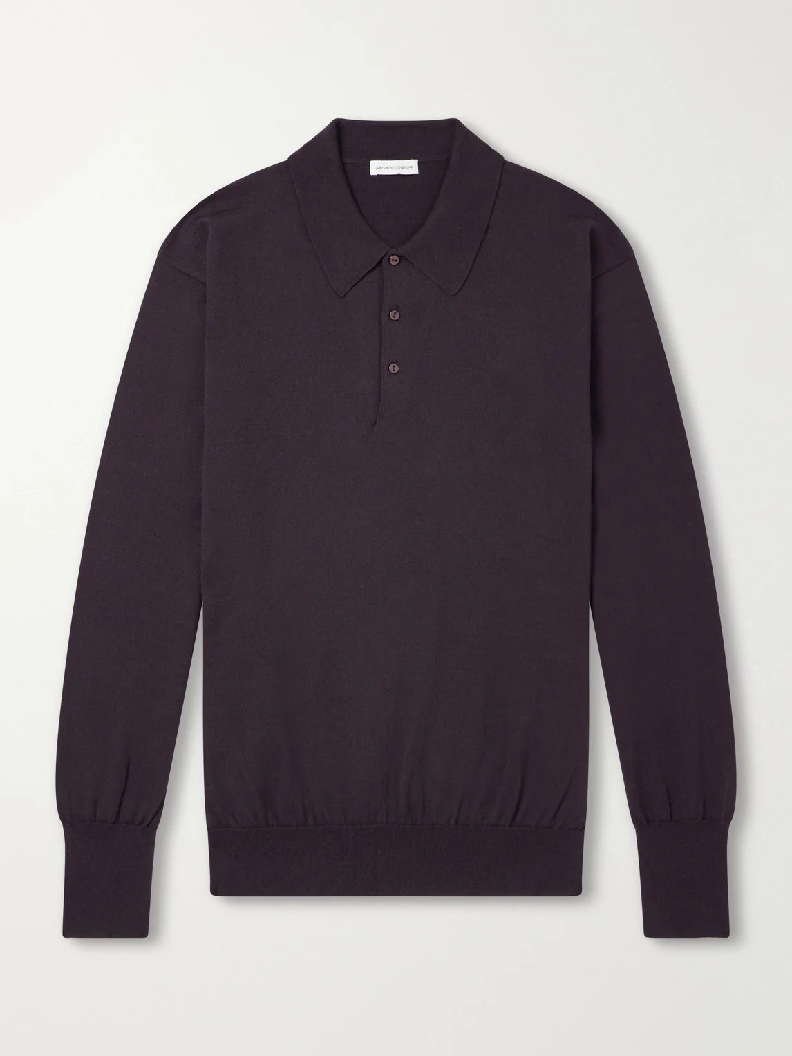 Wool and Cotton-Blend Polo Shirt - 1