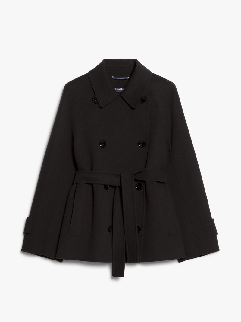 LOUIS Short wool trench coat 1