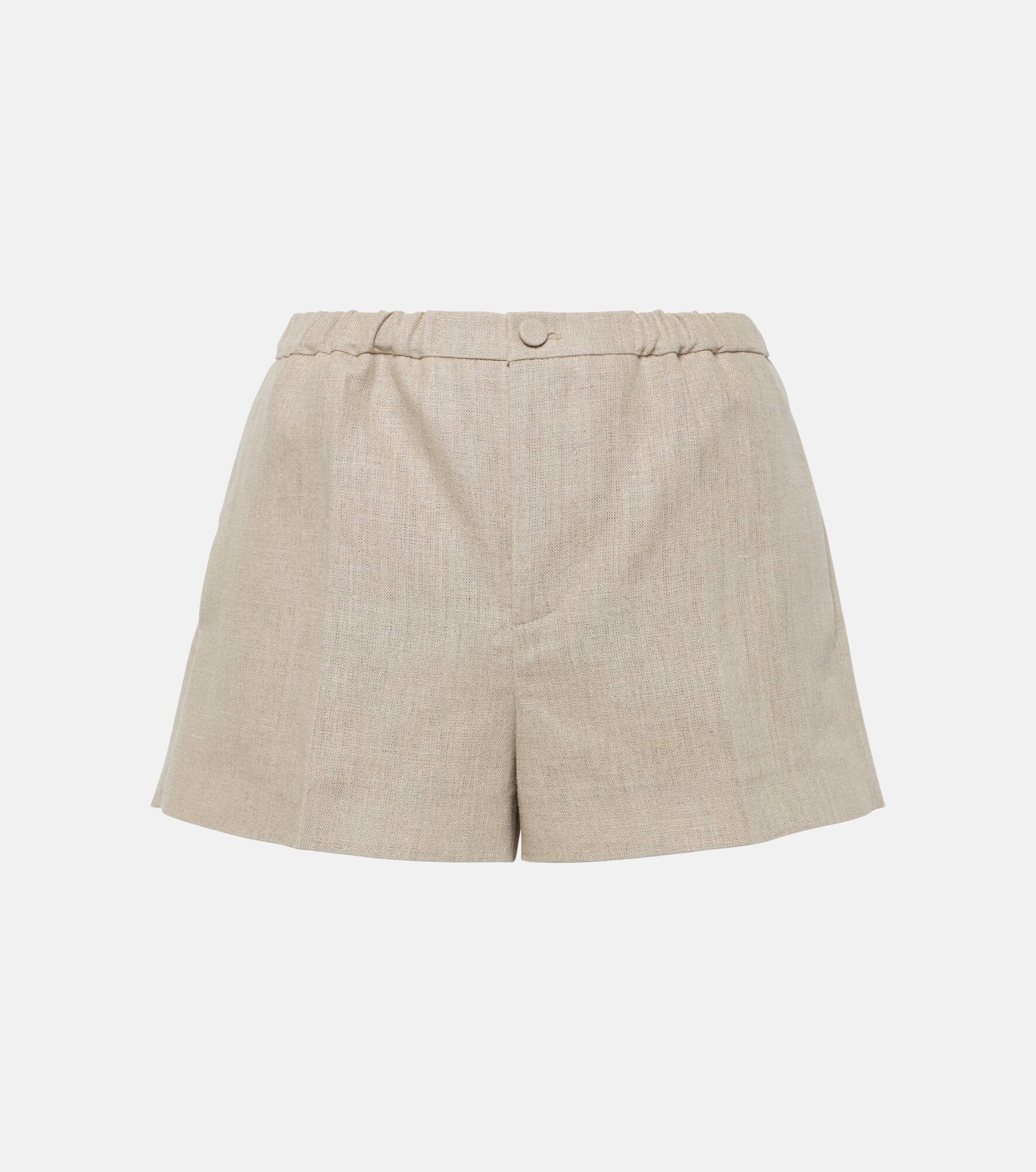 Linen canvas shorts - 1