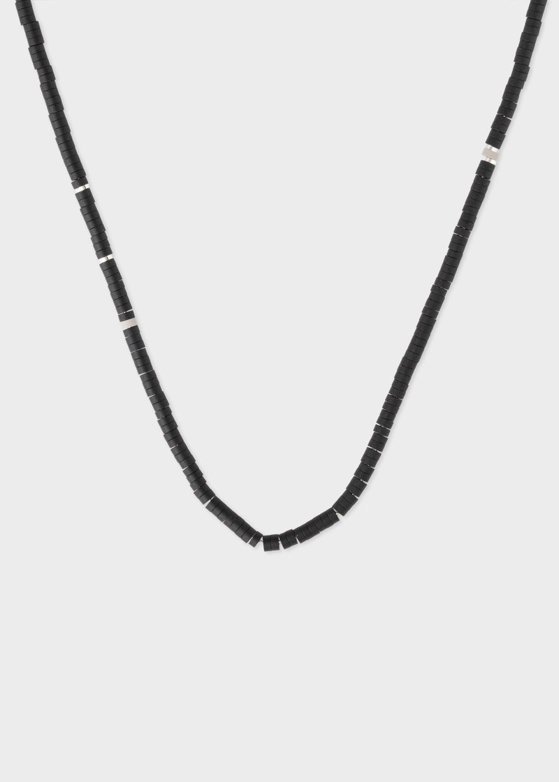 Hematite Bead Silver Necklace by Helena Rohner 1