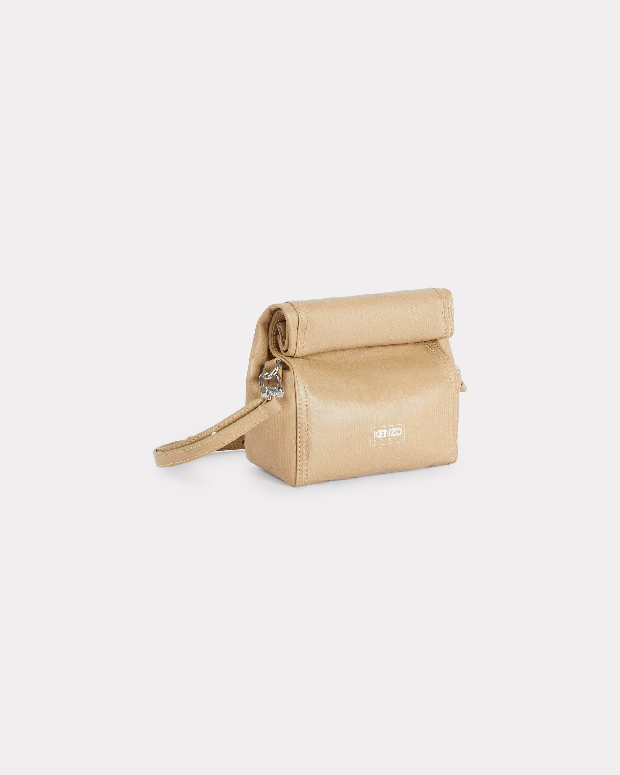 'KENZO Paper' pouch on strap in leather - 2