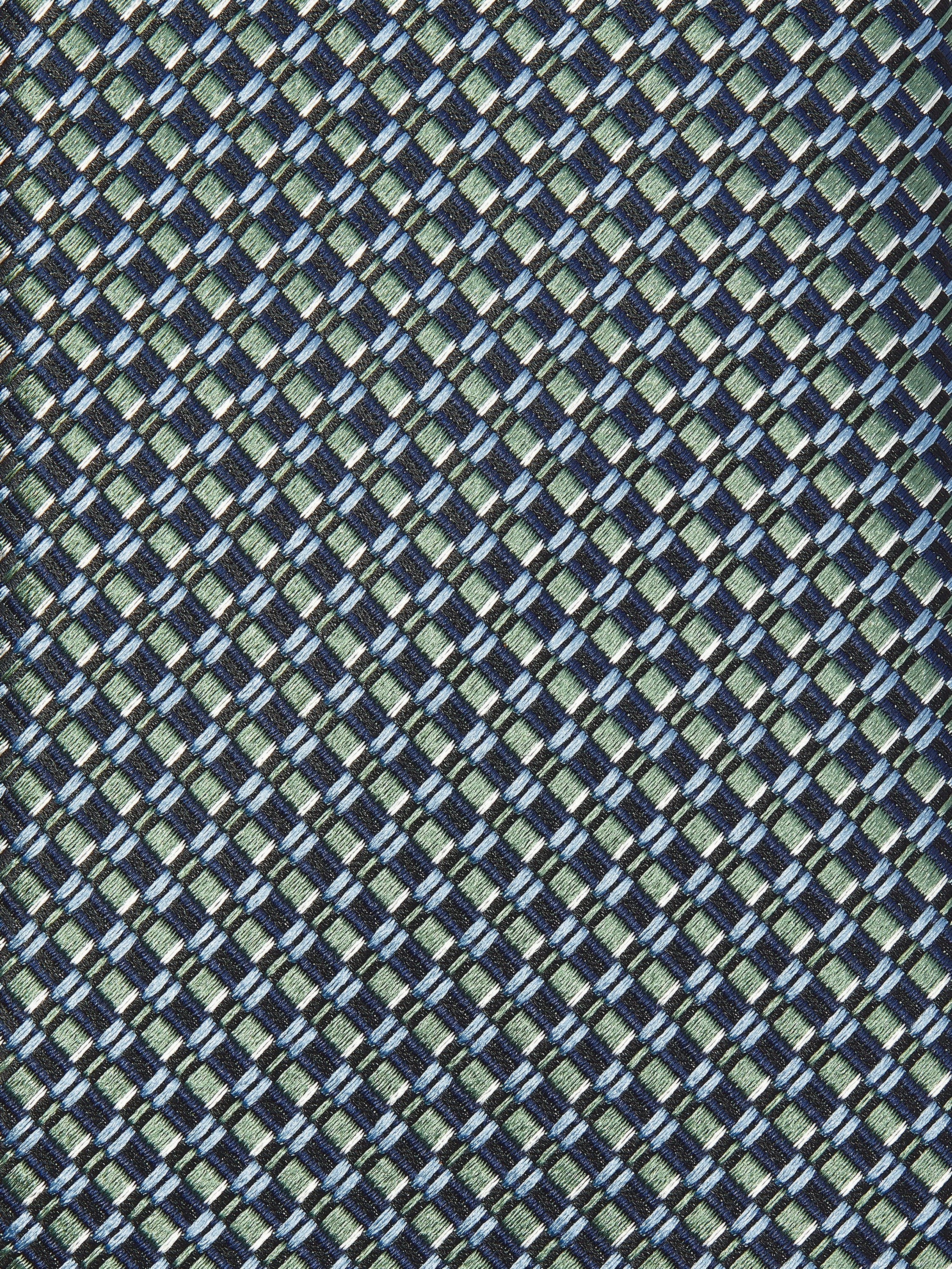 DARK GREEN SILK TIE - 2
