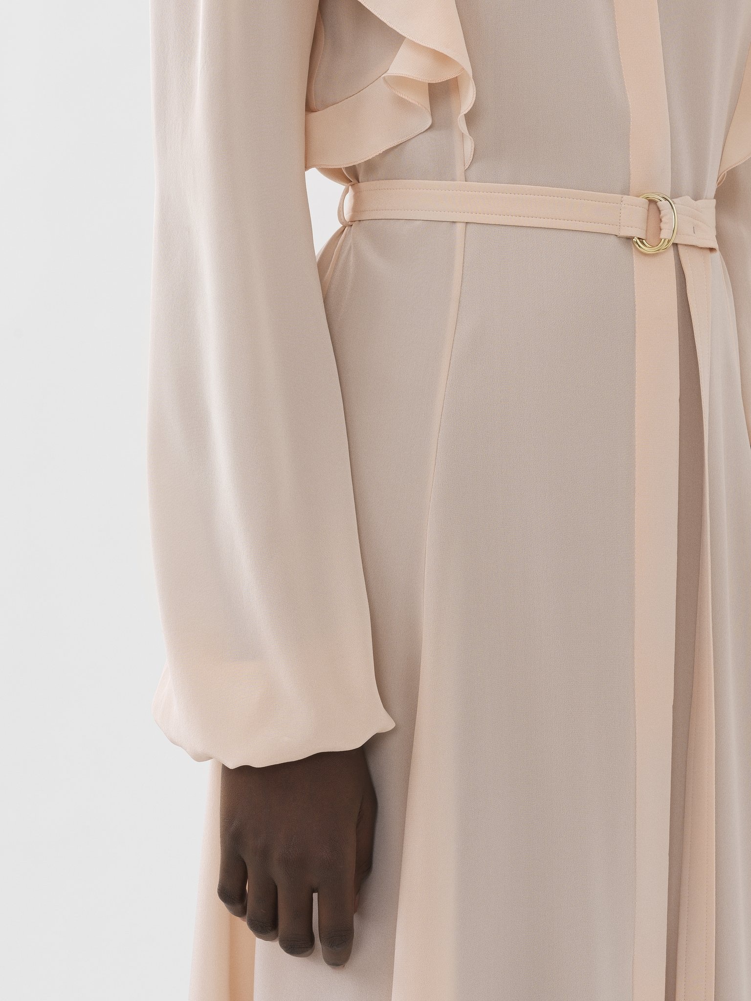 RUFFLED SHIRT DRESS - 6