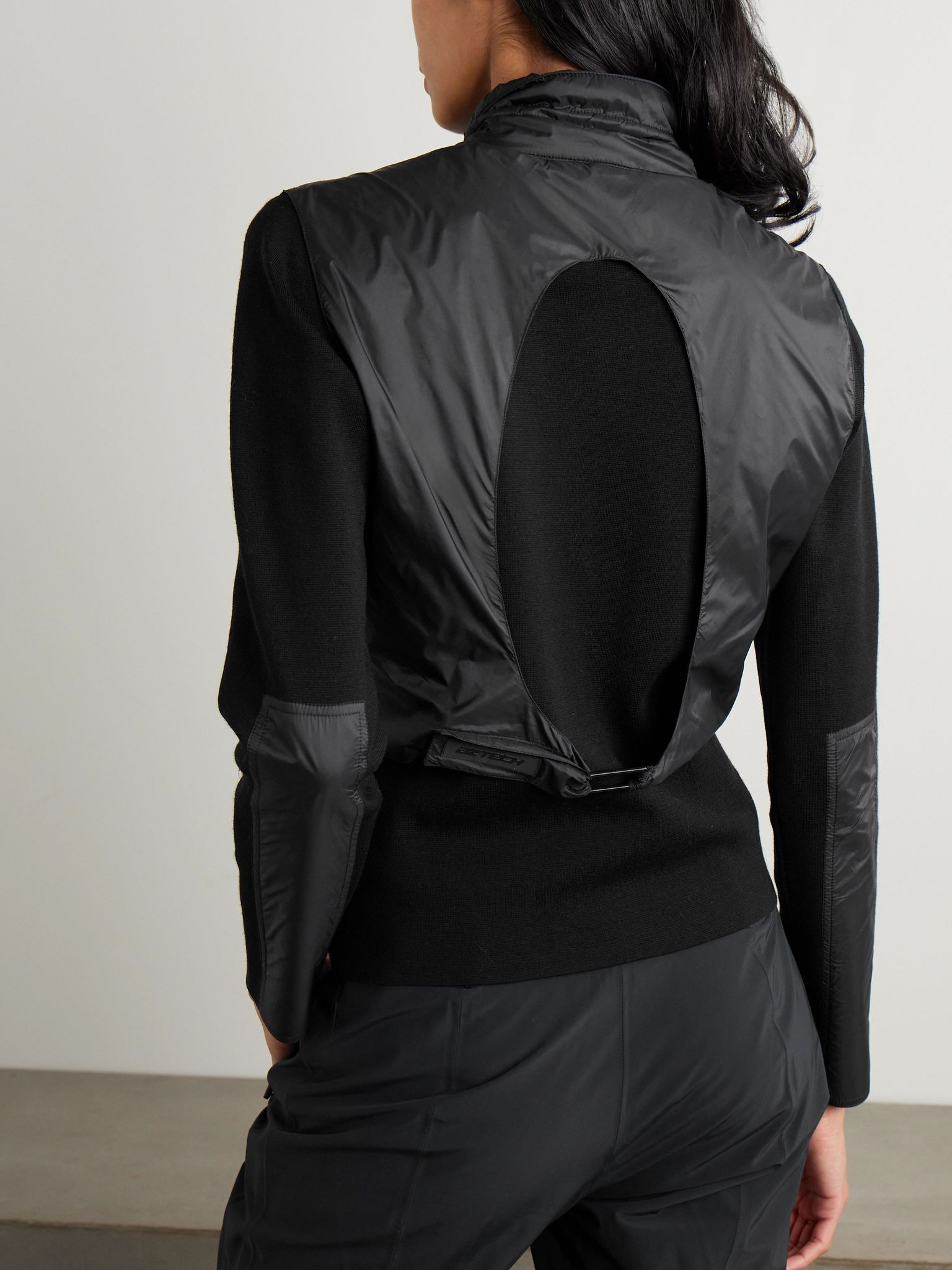 Matterhorn paneled wool jacket Black - 3