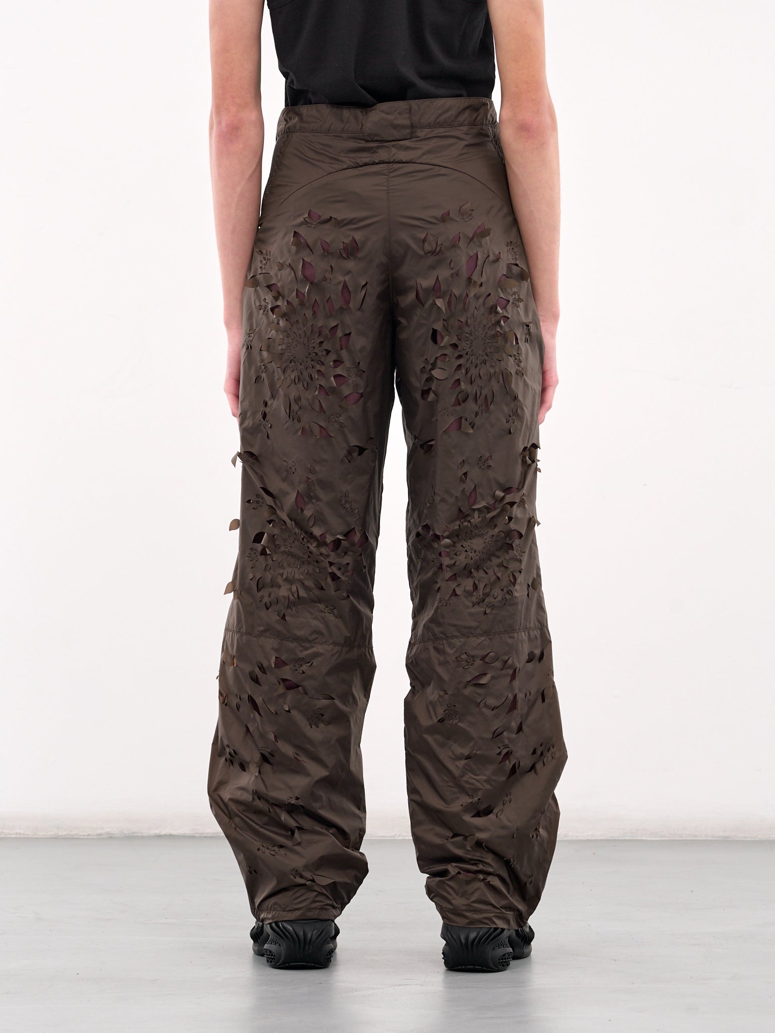 Laser-Slashed Petal Trousers - 3