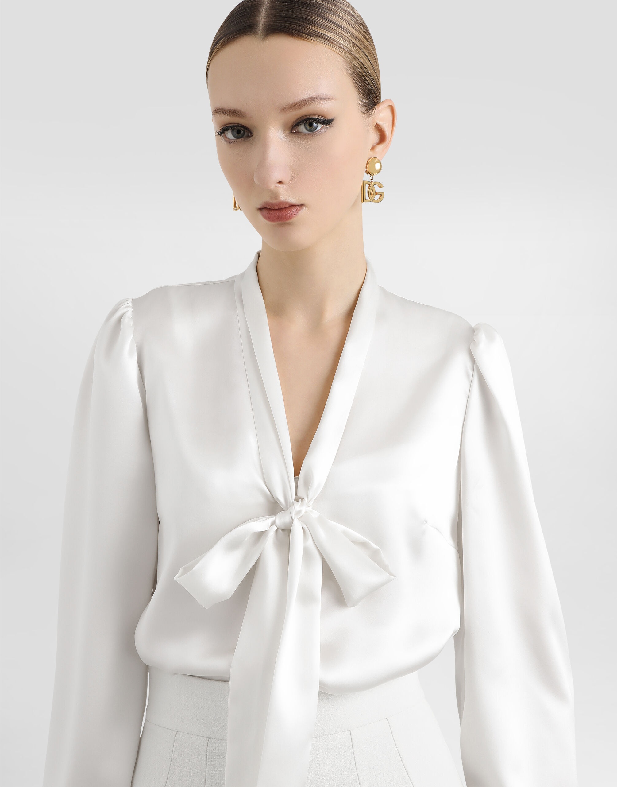 Silk satin shirt - 4