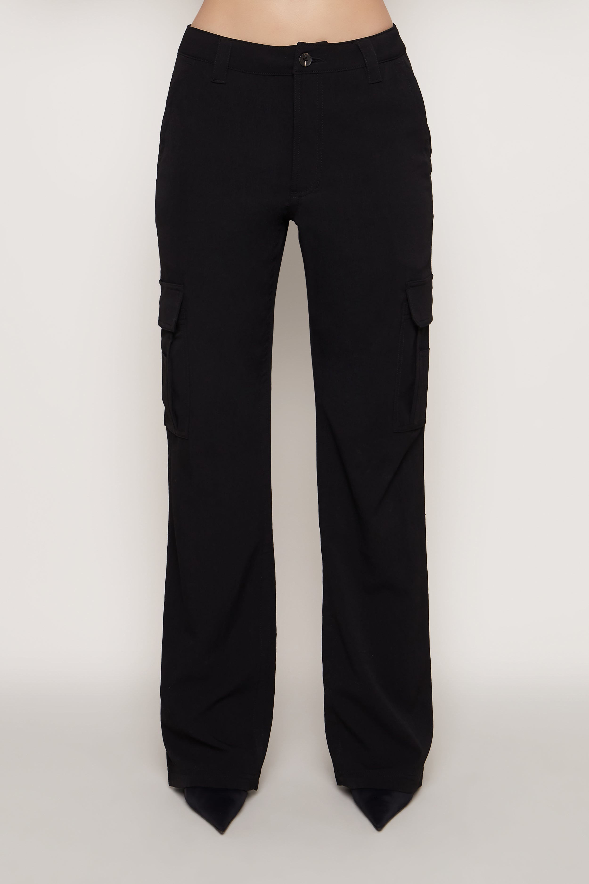 CREPE CARGO PANTS - 4