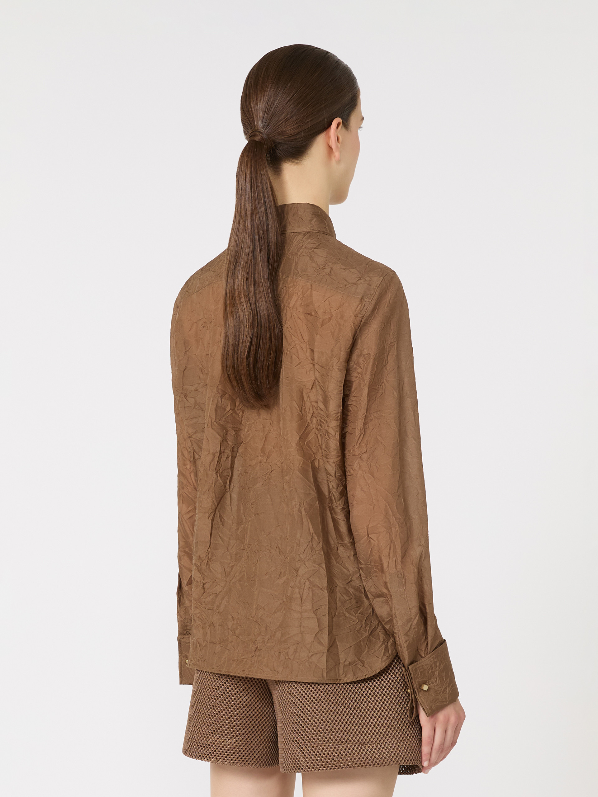 ELOISA Silk canvas shirt - 4