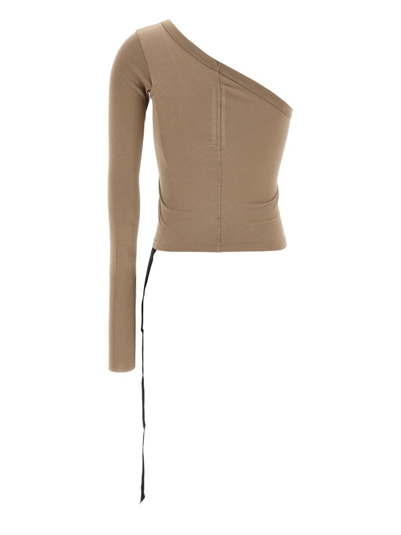 Rick Owens DRKSHDW Ziggy asymmetric-neckline T-shirt outlook